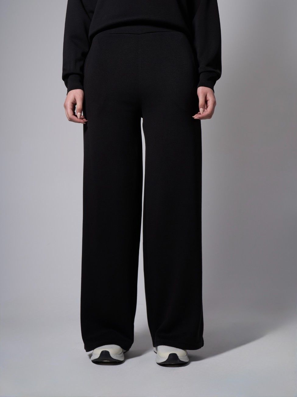 Jade Modal Wide Leg Pants - Black