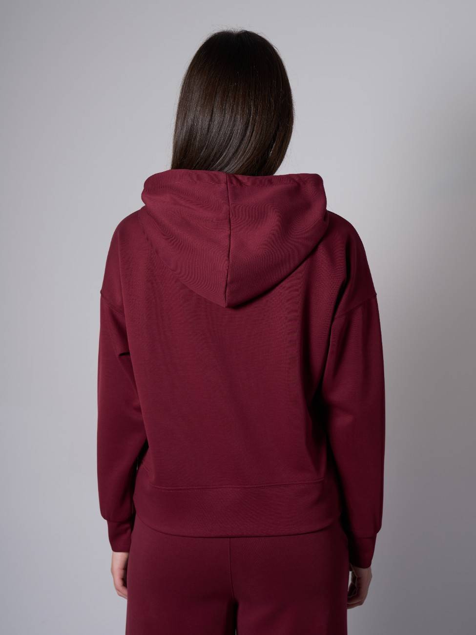 Mila Snug Modal Hoodie - Claret Red