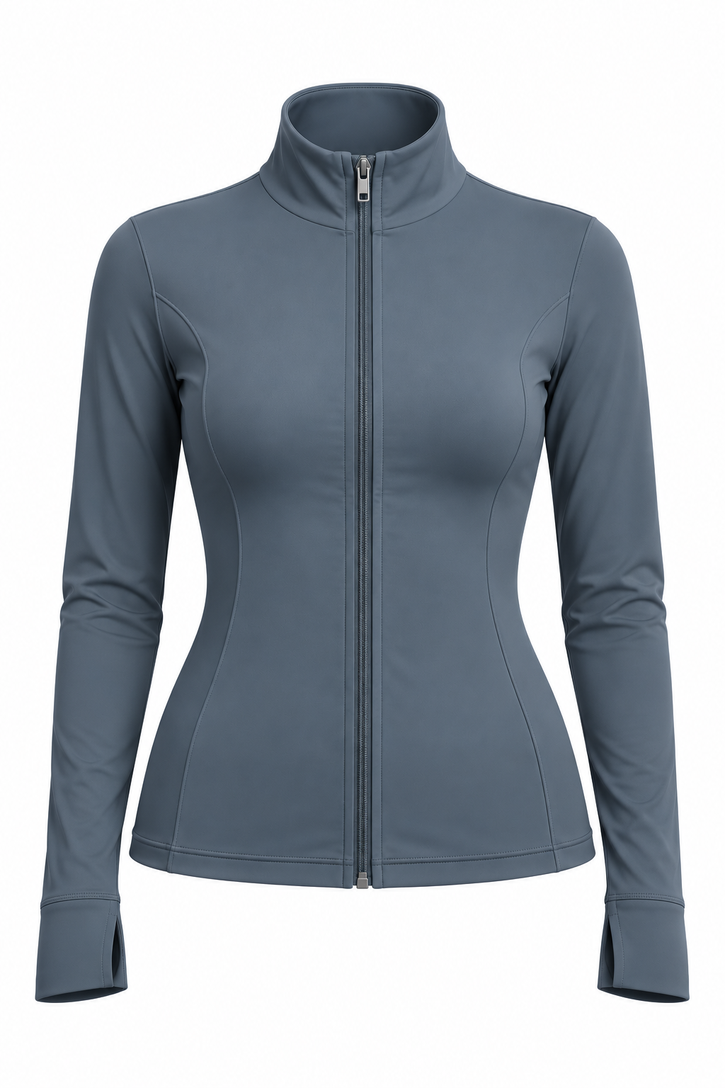 LIORA SOFT FULL ZIPPER JACKET - INDIGO