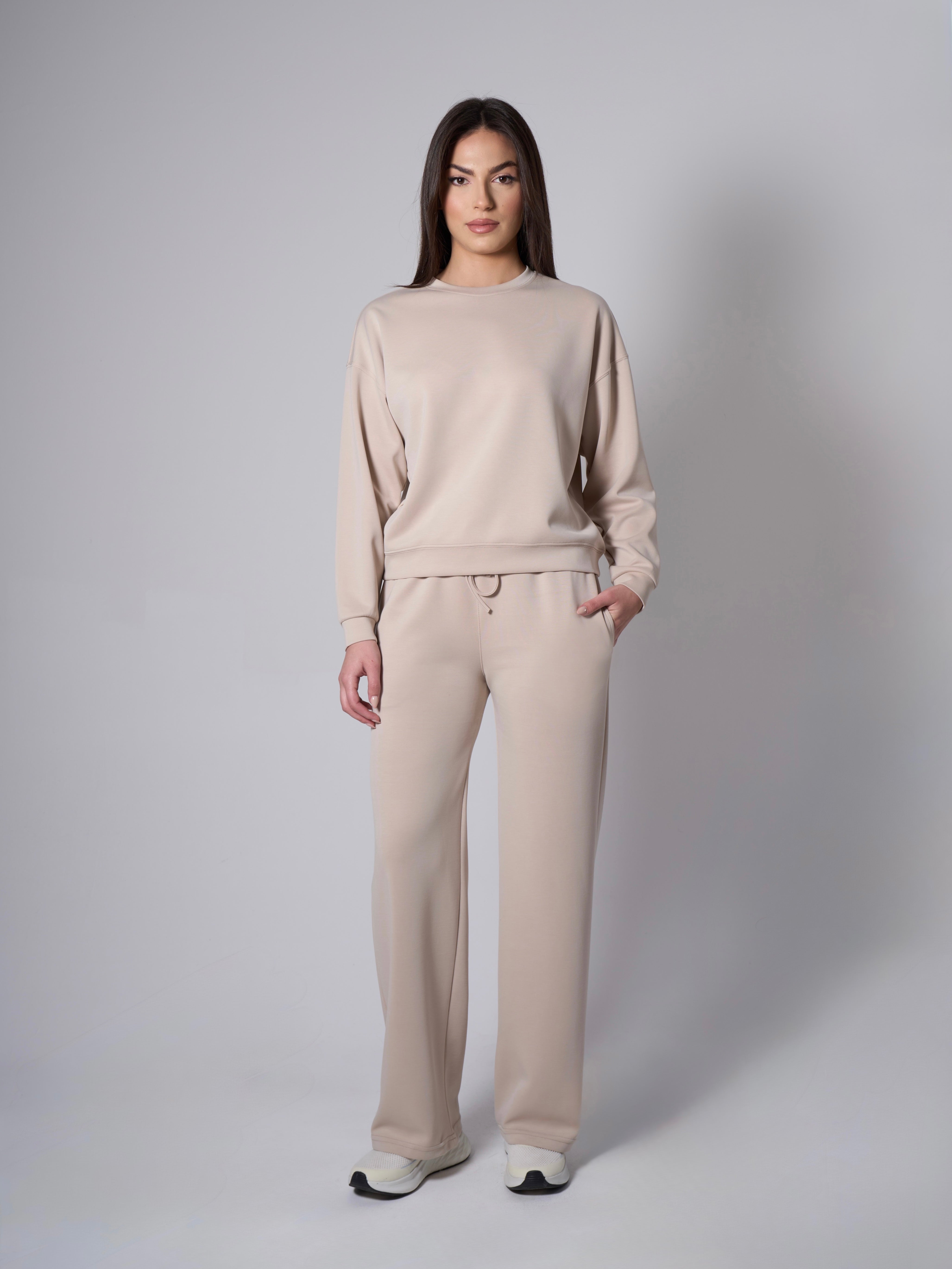Cleo Modal Crewneck - Stone
