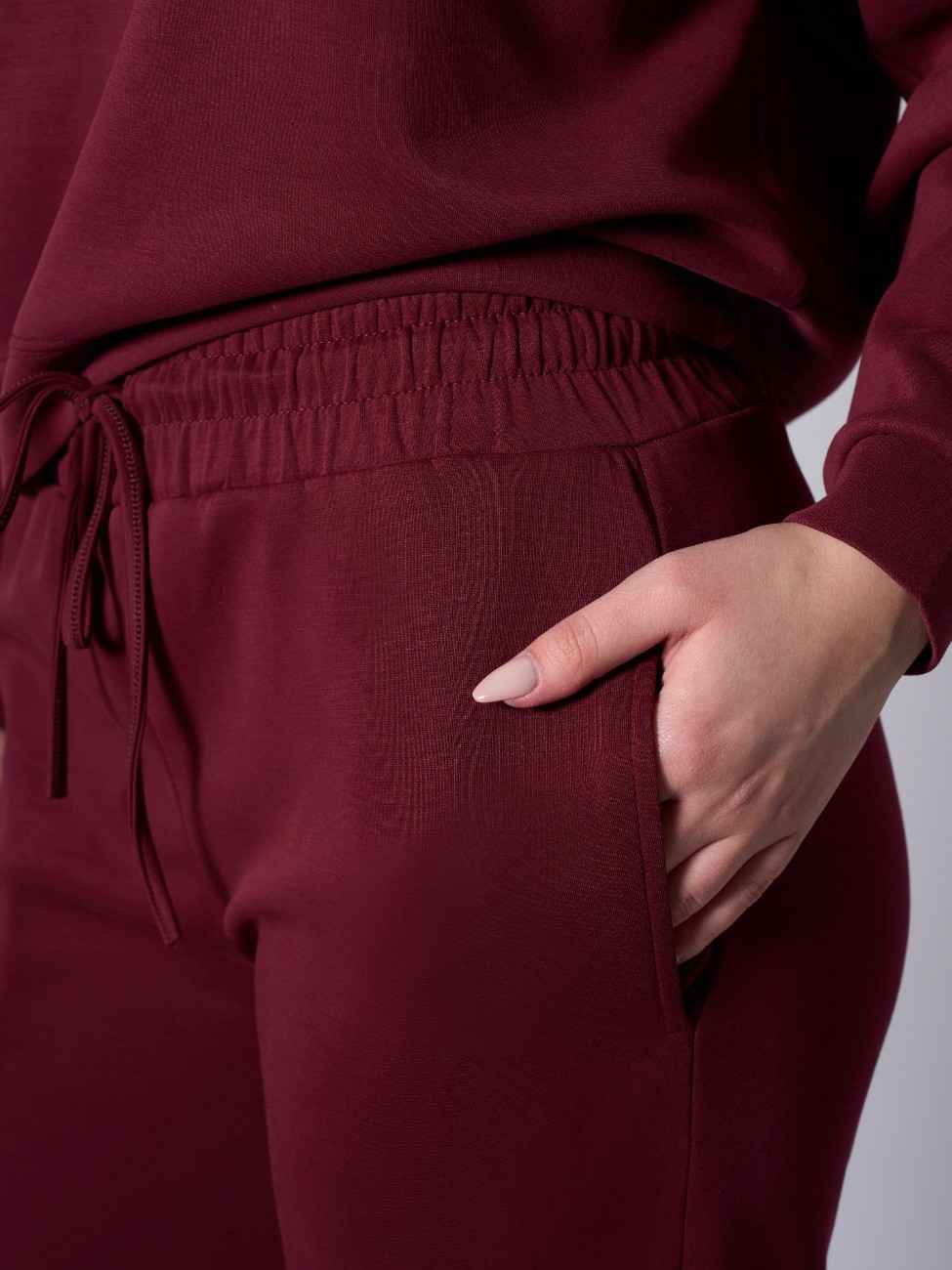 Nora Modal Pants - Claret Red