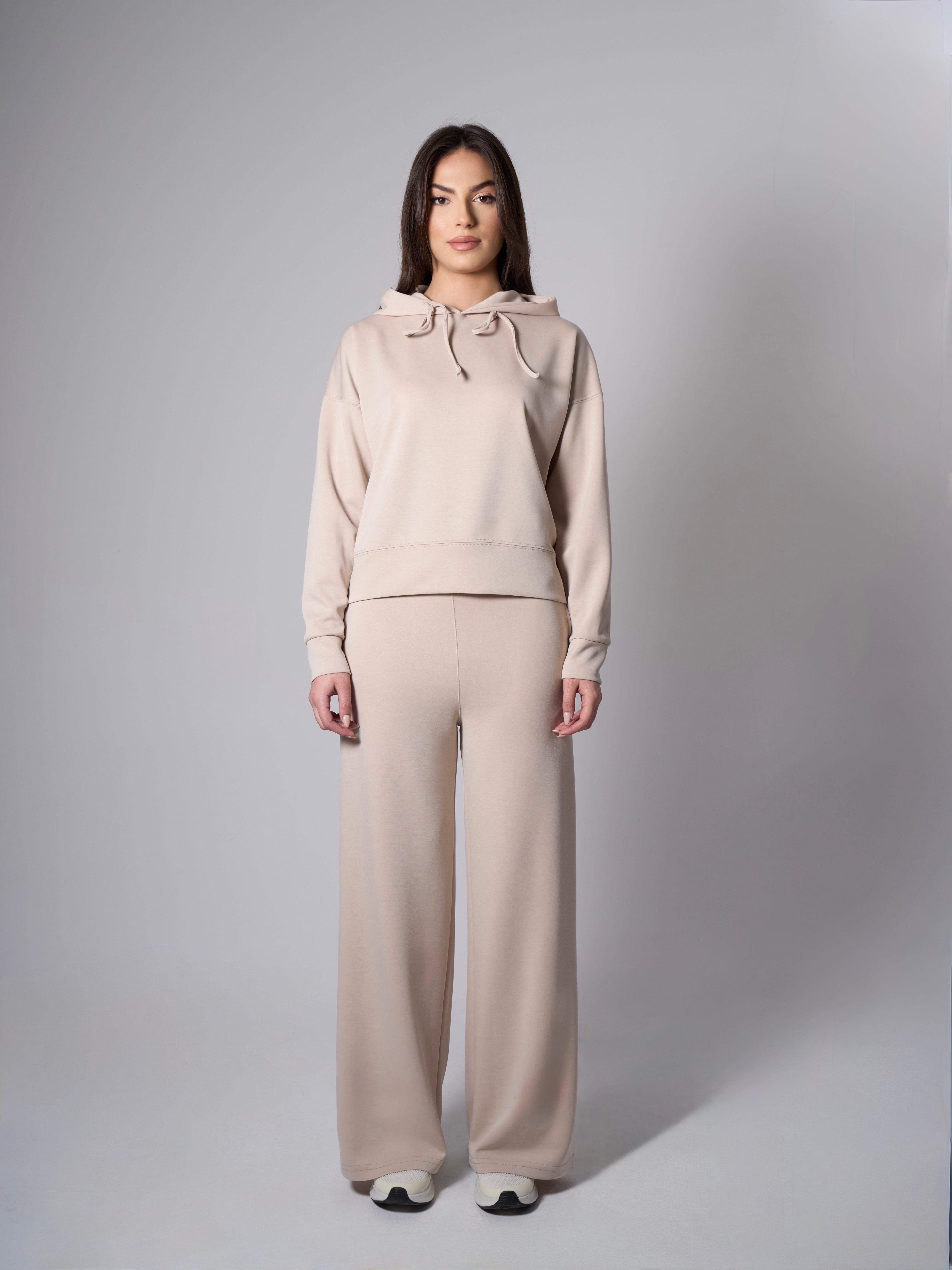 Mila Snug Modal Hoodie - Stone