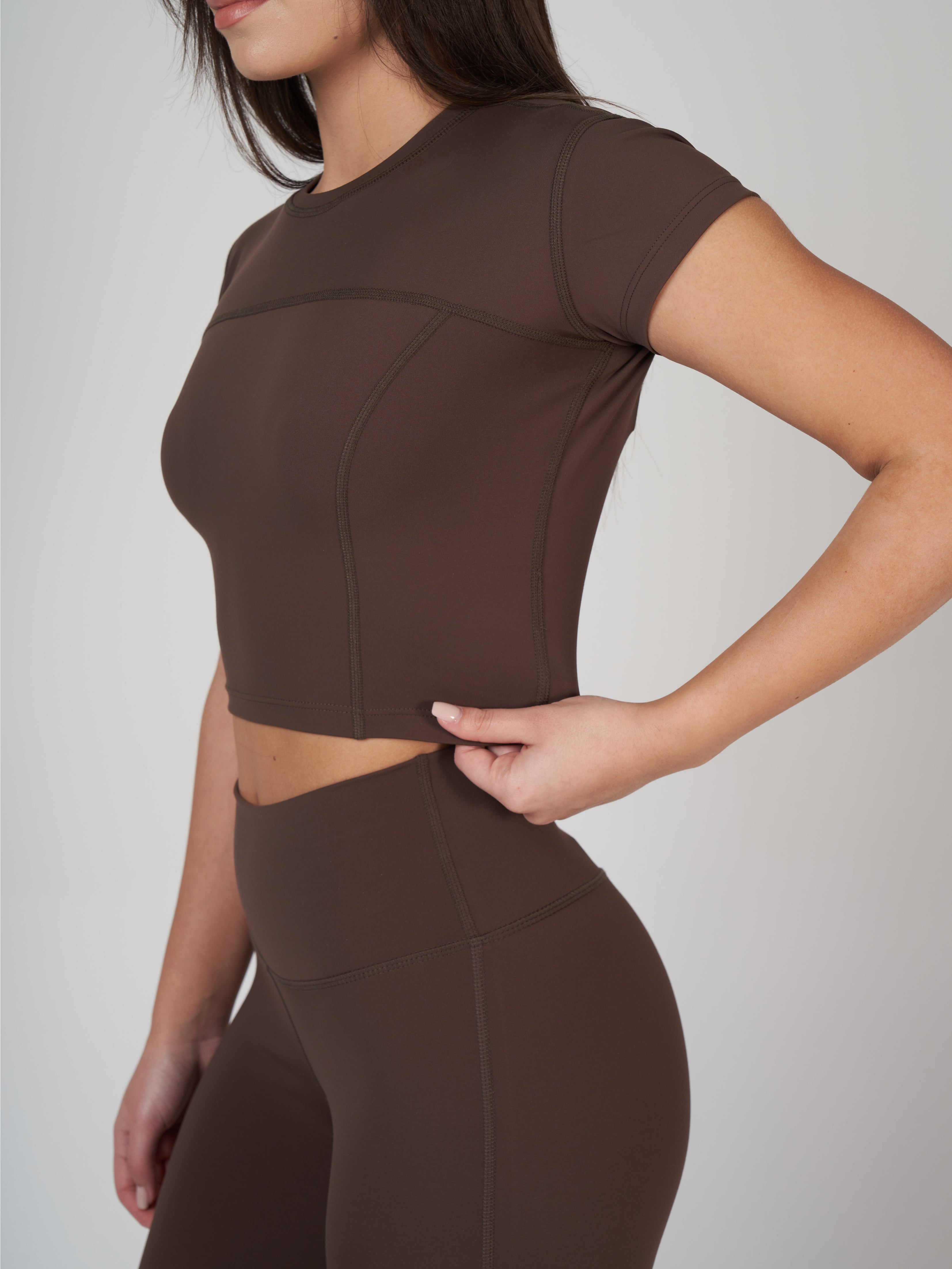 Liora Soft Crop - Bitter Brown