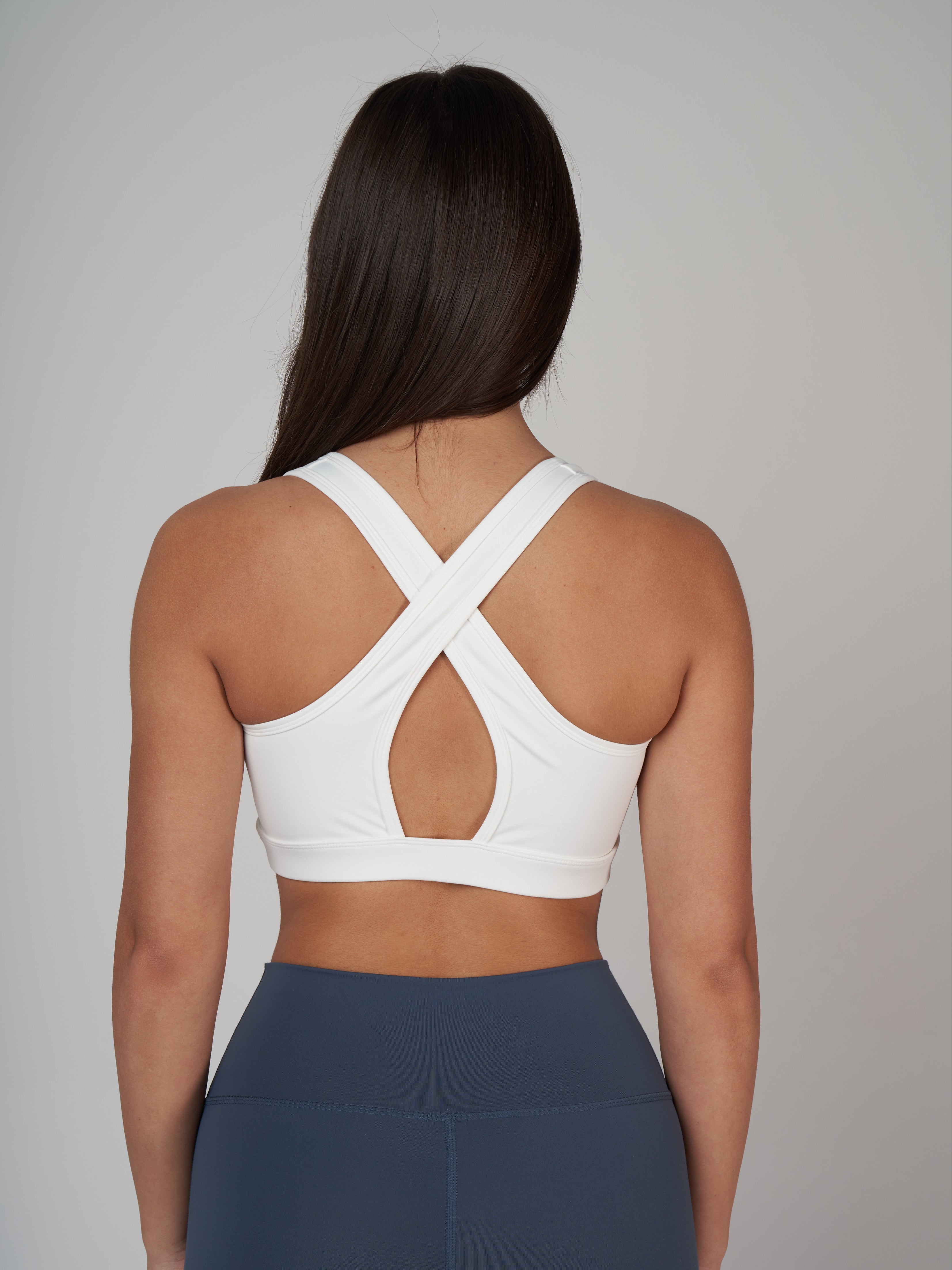 Raina Cross Bra - Ecru