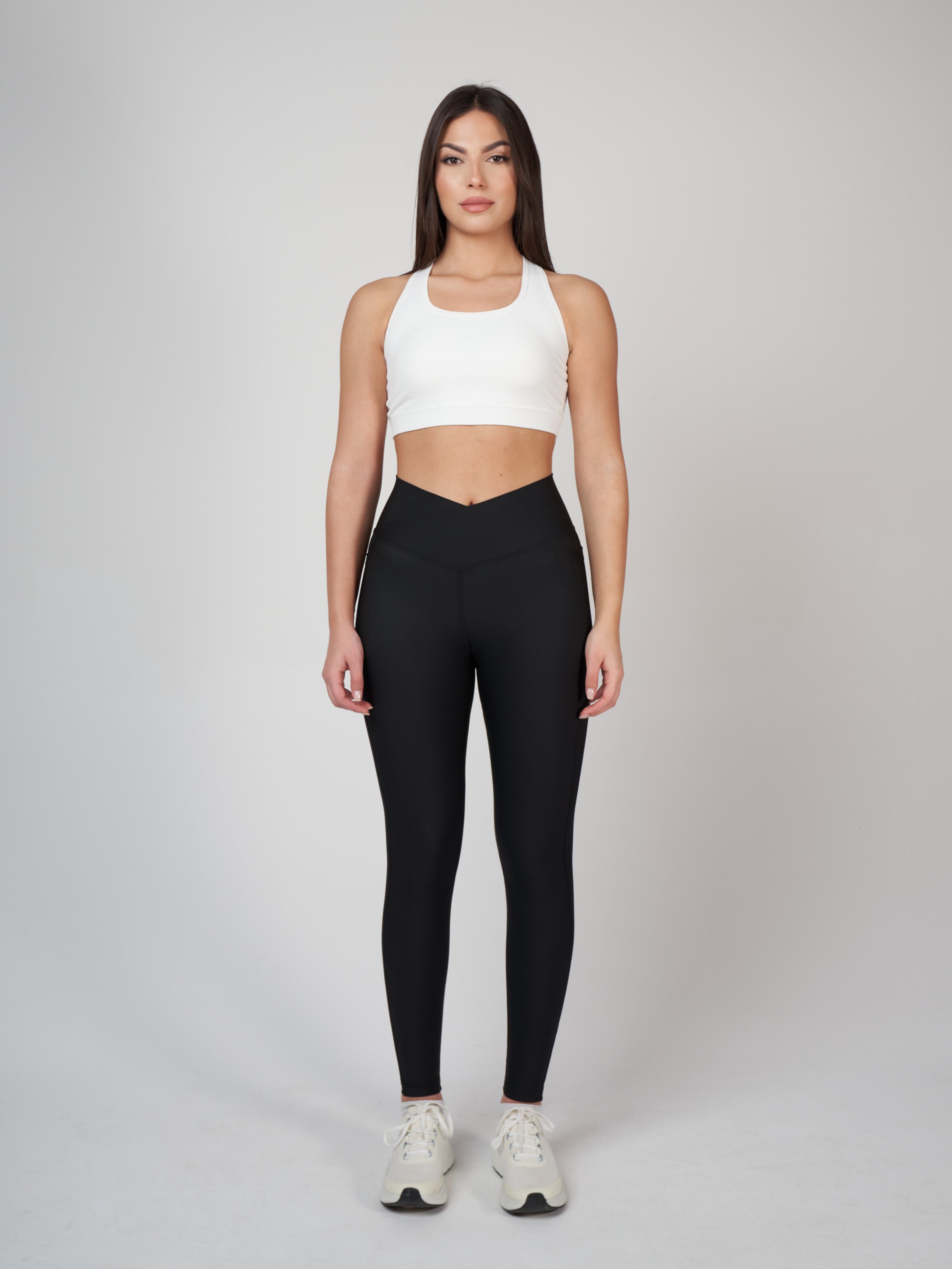 Adele Cross Waist Хеланки - Black