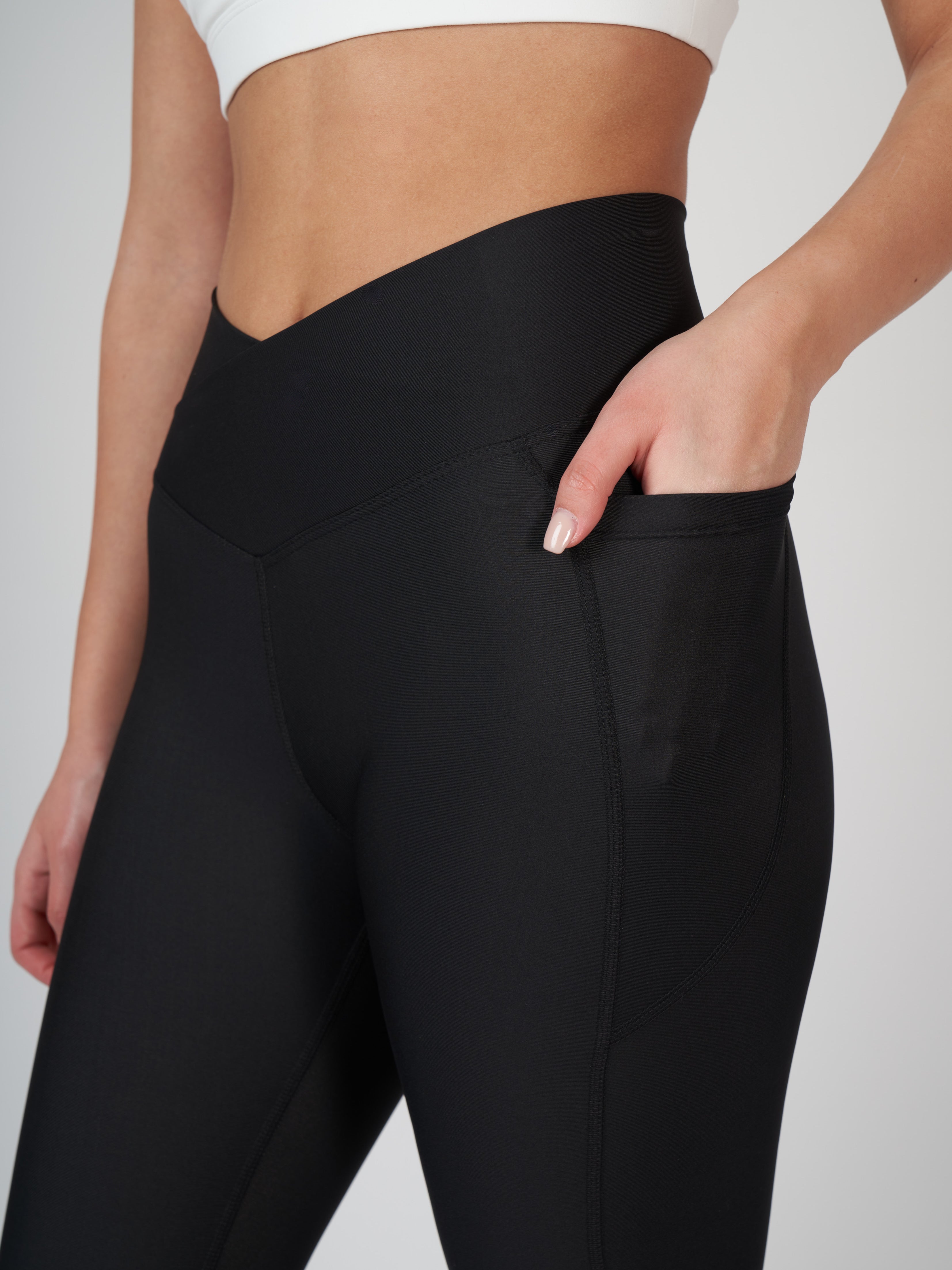 Adele Cross Waist Хеланки - Black