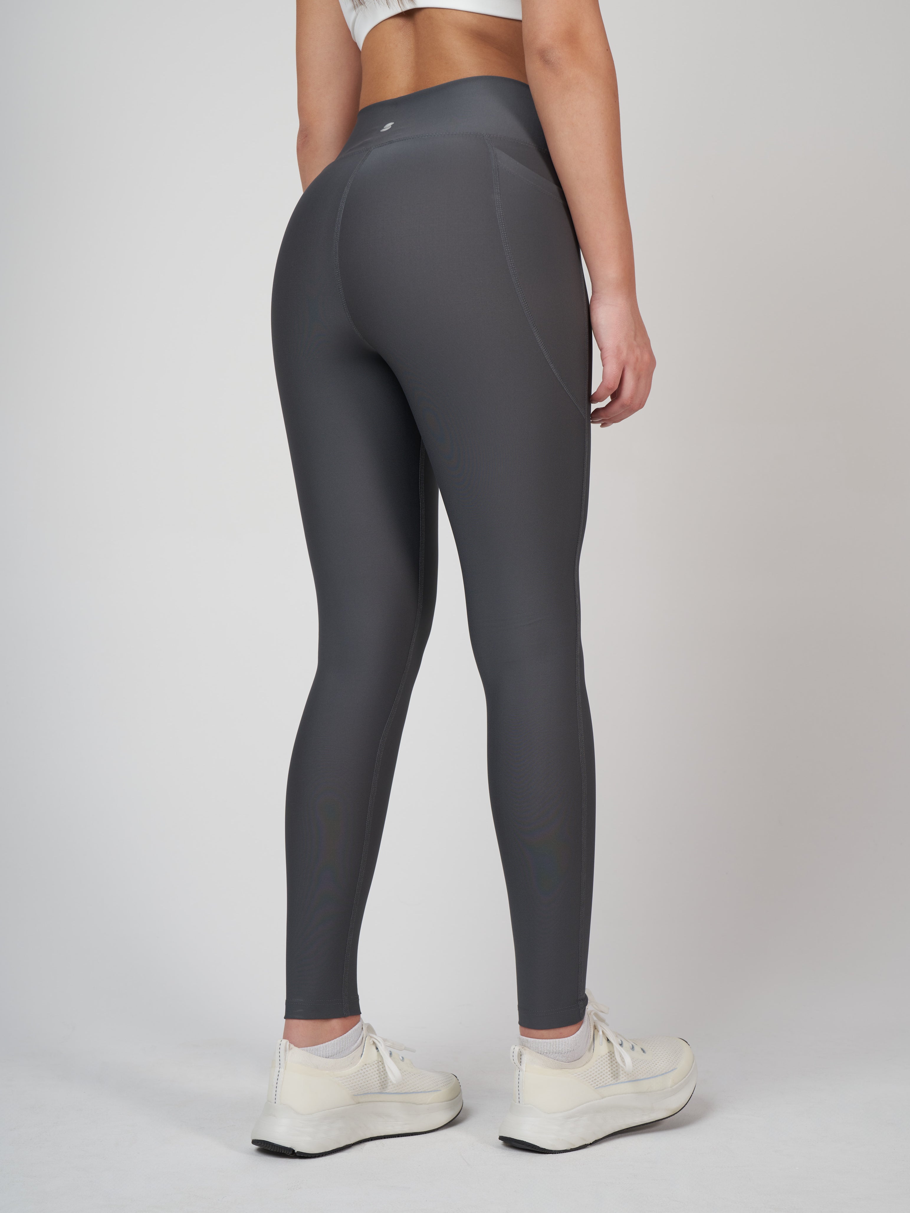 Adele Cross Waist Хеланки - Dark Grey