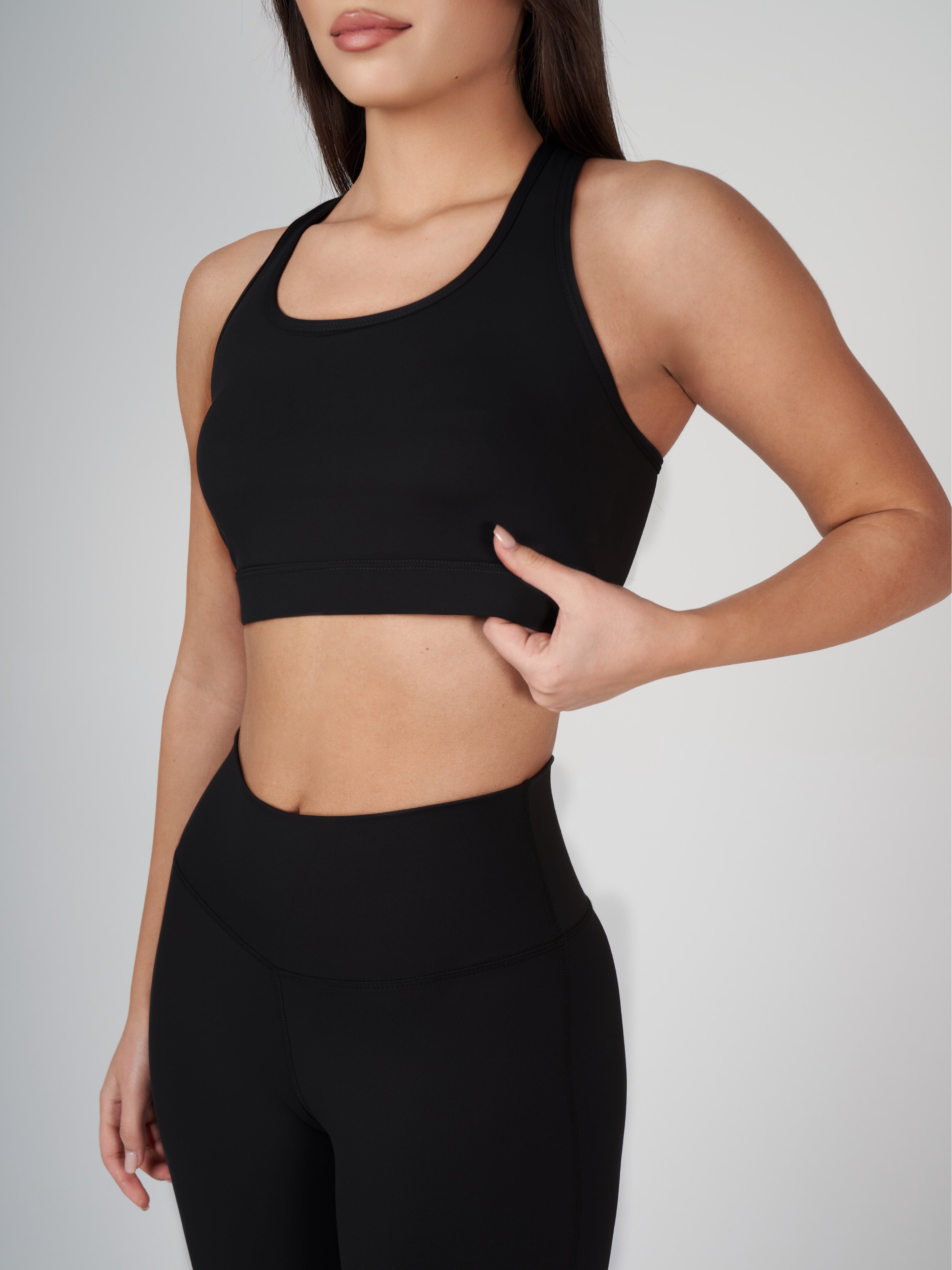 Raina Cross Bra - Black