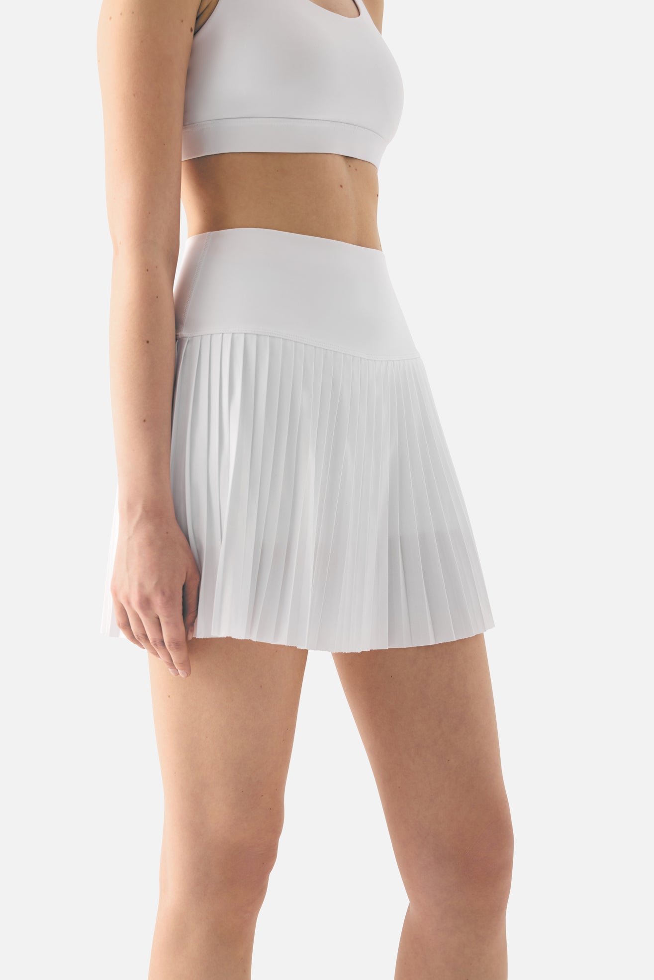 Elira Tennis Skirt - White