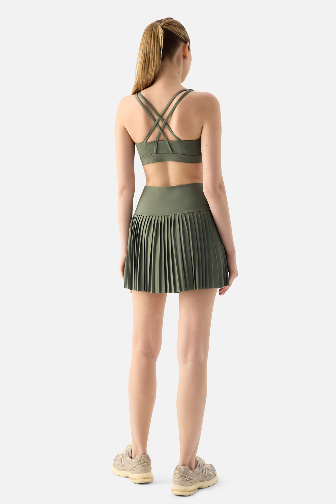 Elira Tennis Skirt - Green Fig