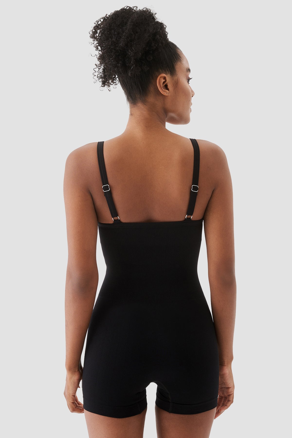Rachel Seamless Jumpsuit Biker - Black