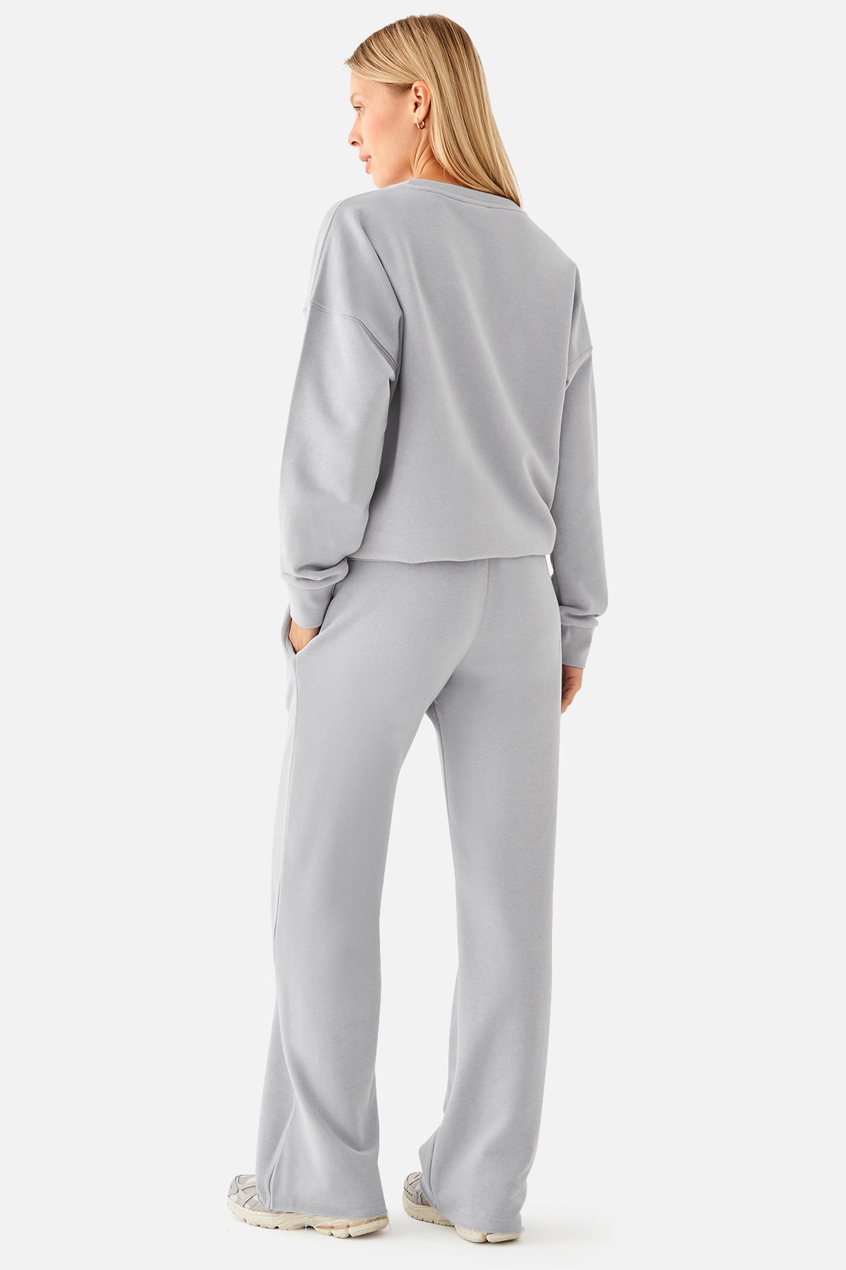 Amelia Flare Sweatpants - Grey