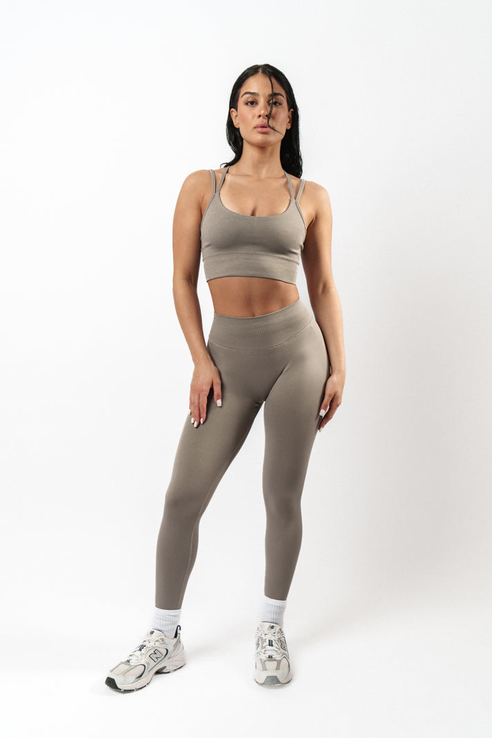 Jade Scrunch Seamless Хеланки - Stone