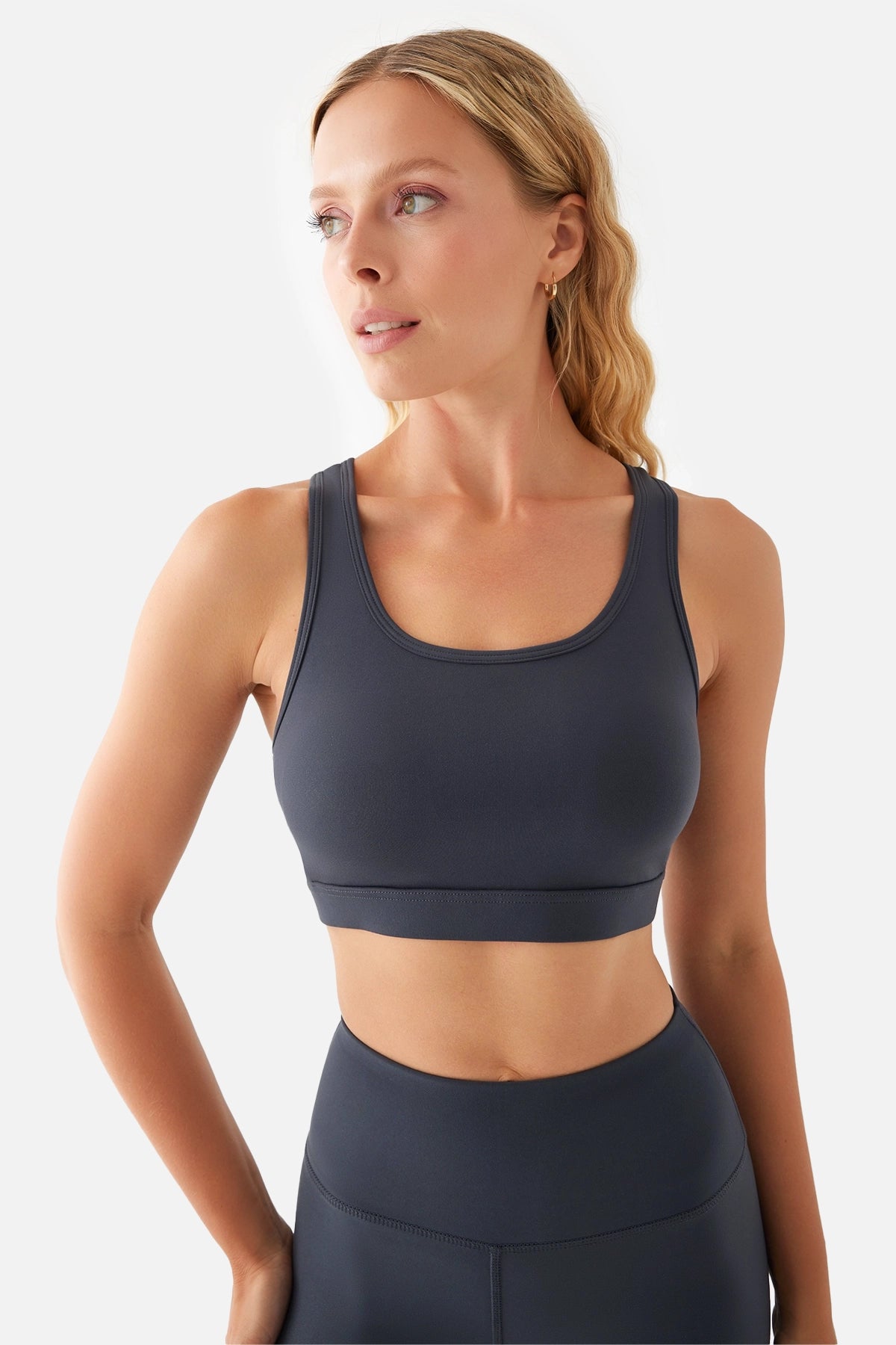 Anna Soft Medium Support Bra - Grey