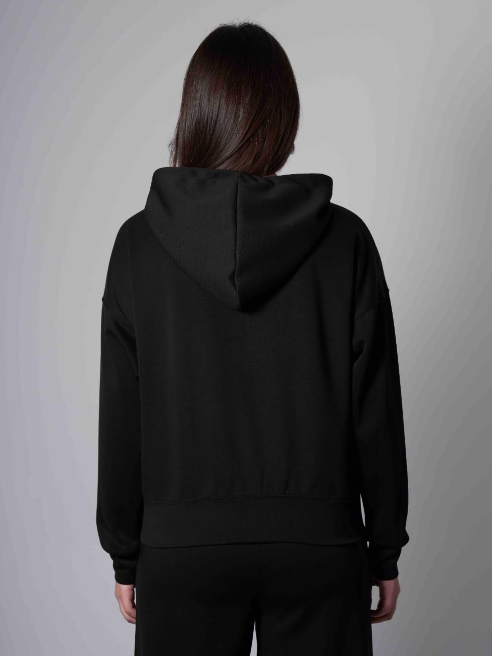 Mila Snug Modal Hoodie - Black