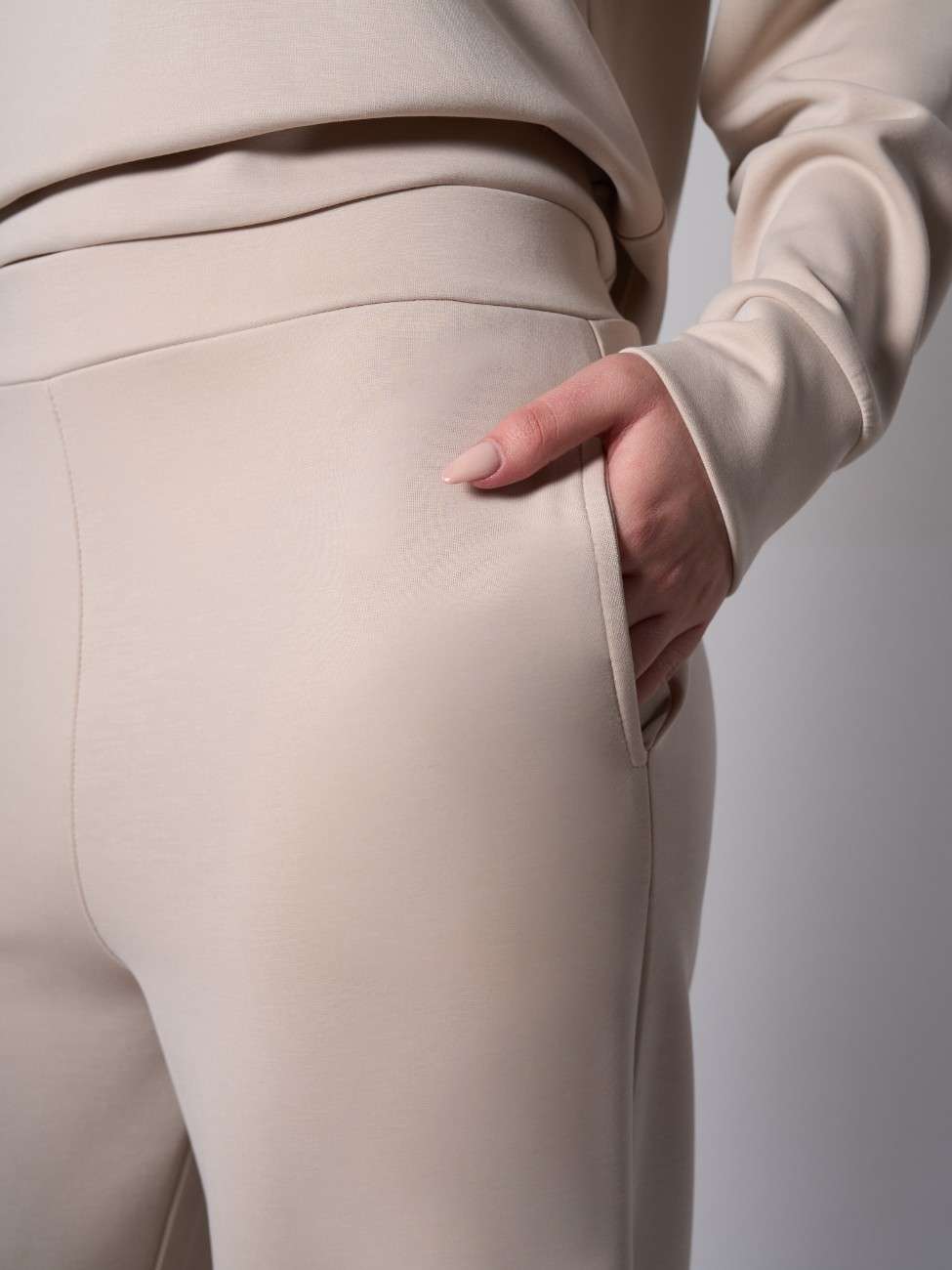 Jade Modal Wide Leg Pants - Stone