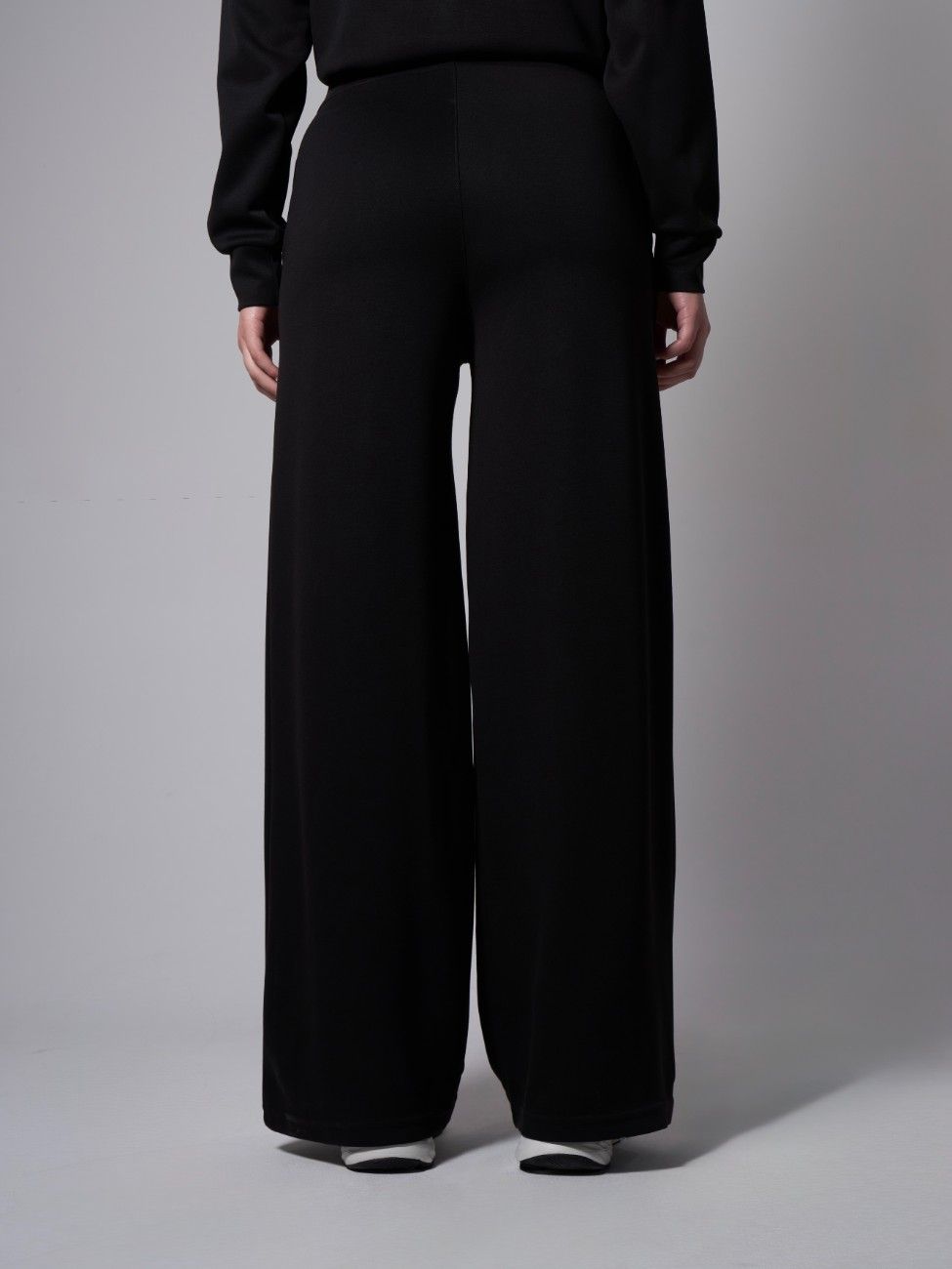 Jade Modal Wide Leg Pants - Black