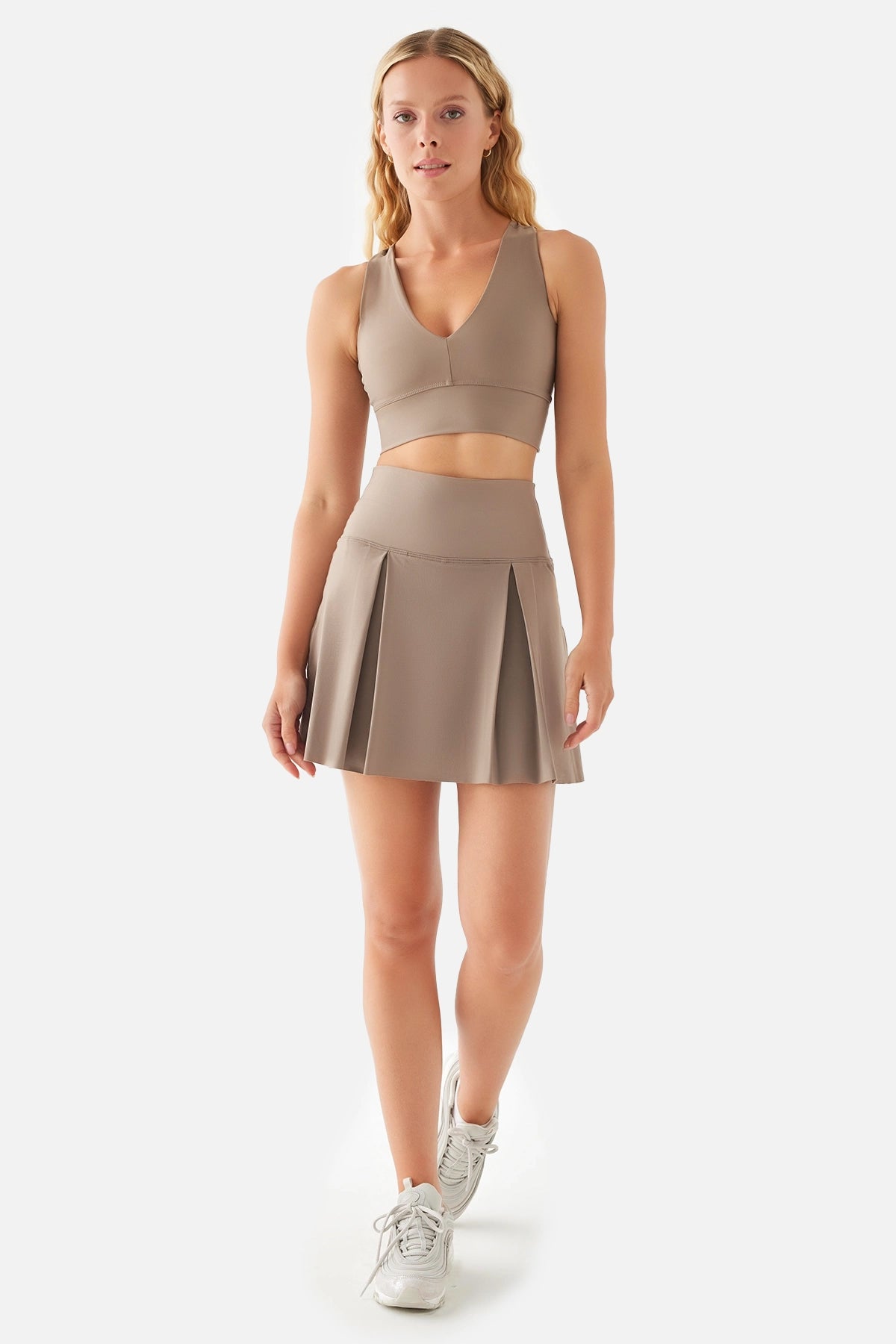 Vivian Tennis Skirt - Stone