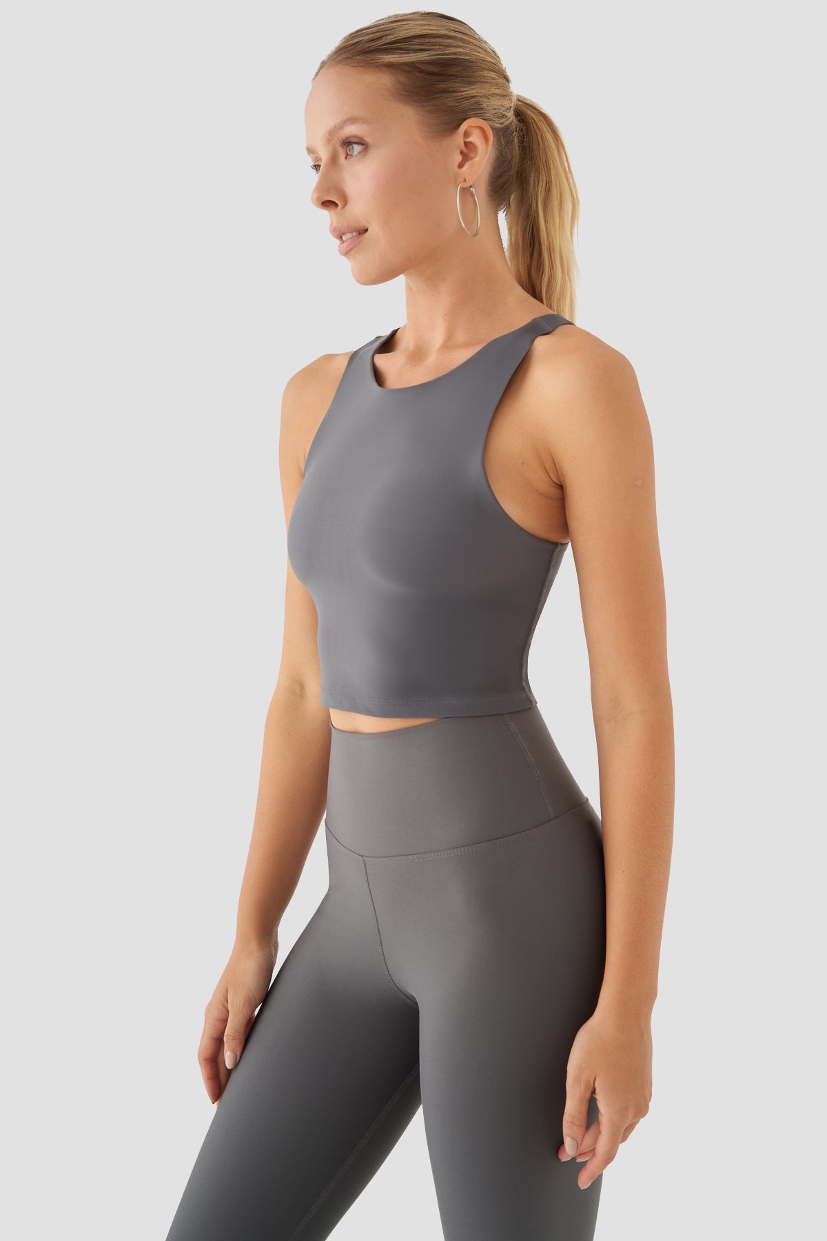 Jane Medium Support Bra - Dark Grey