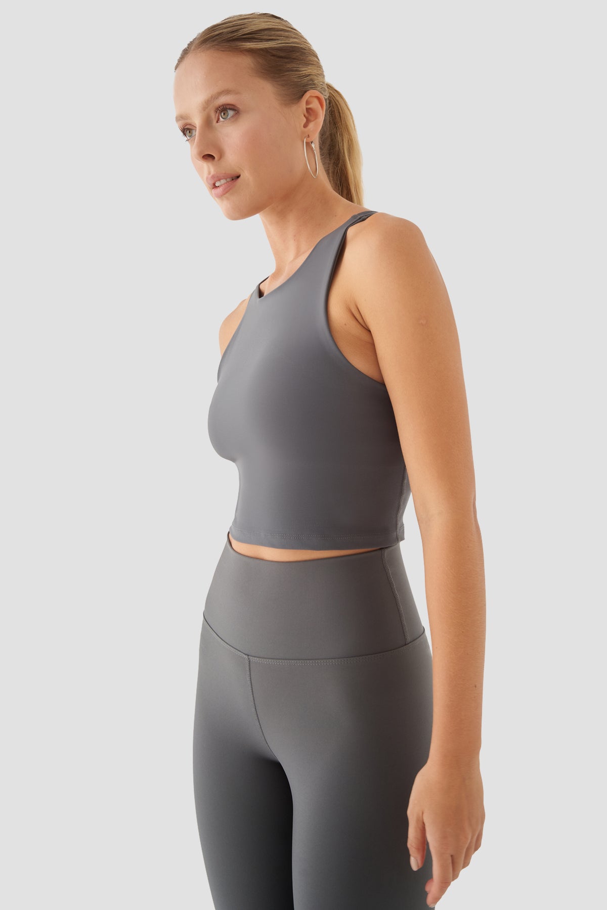 Jane Medium Support Bra - Dark Grey