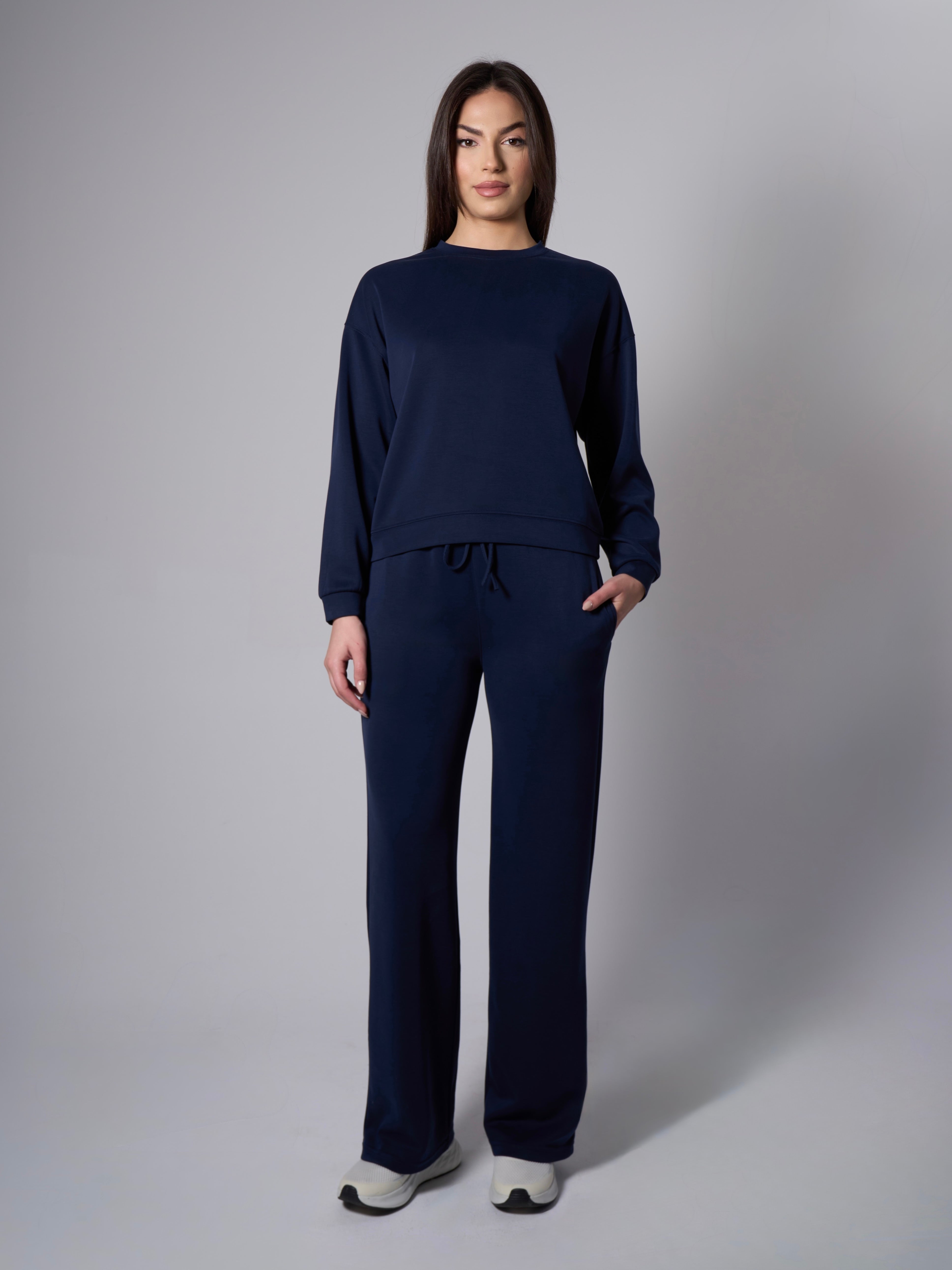 Nora Modal Pants - Navy Blue