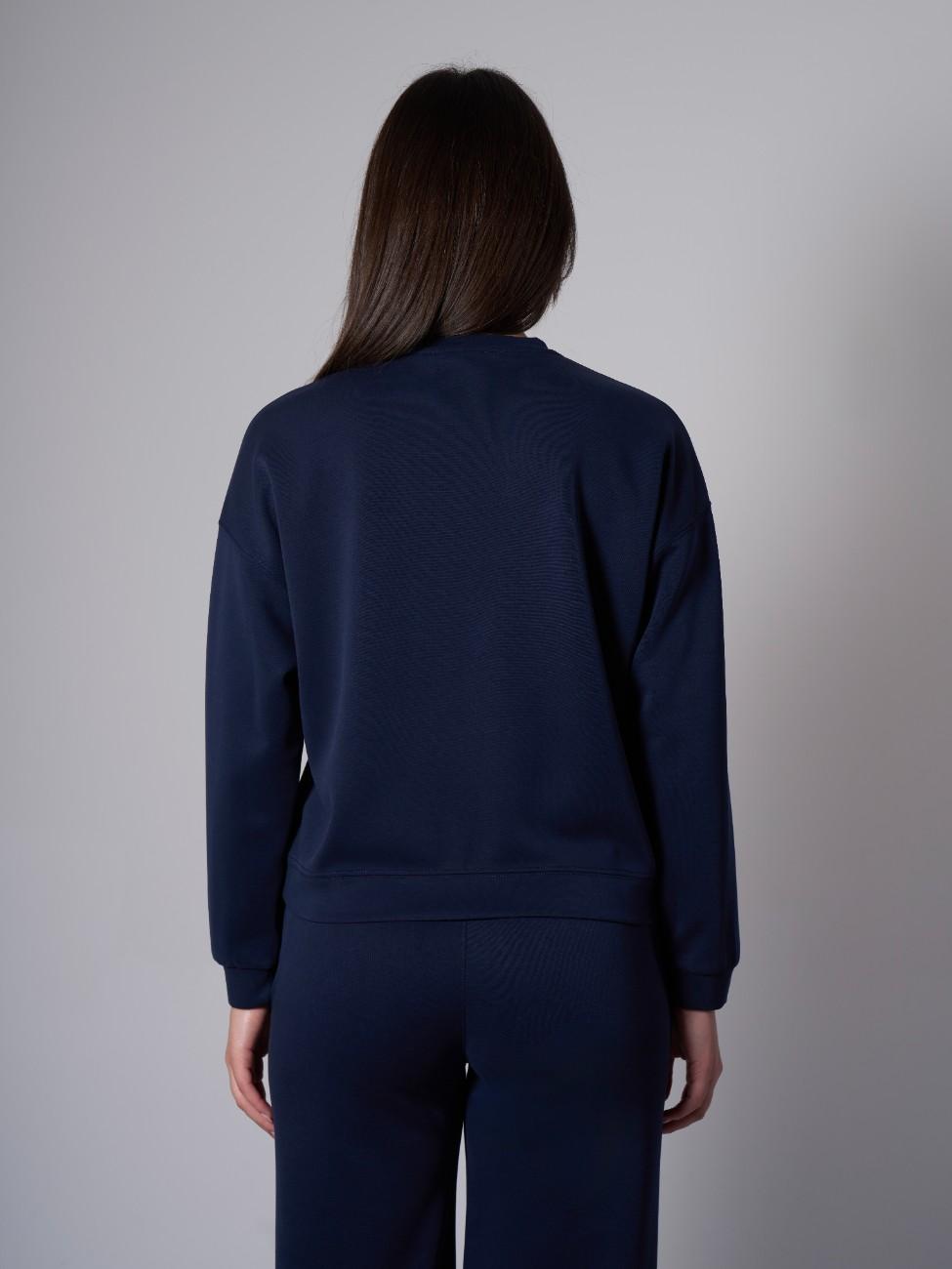Cleo Modal Crewneck - Navy Blue