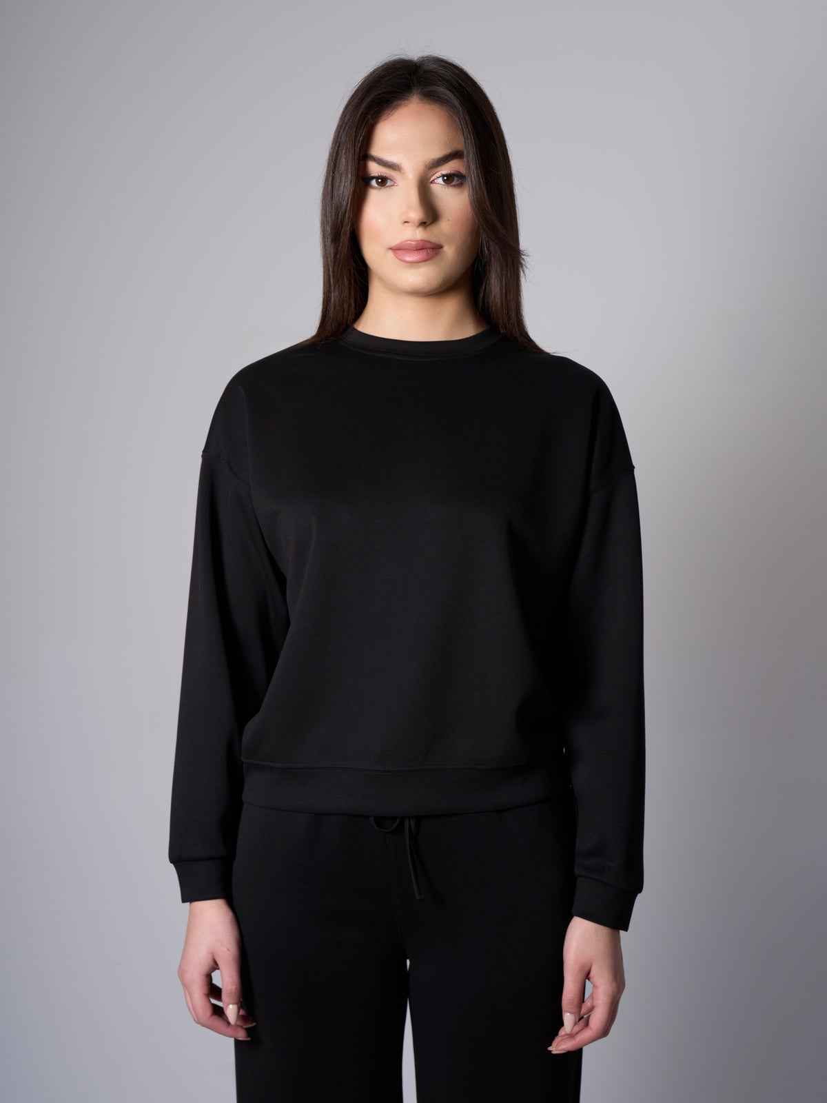 Cleo Modal Crewneck - Black