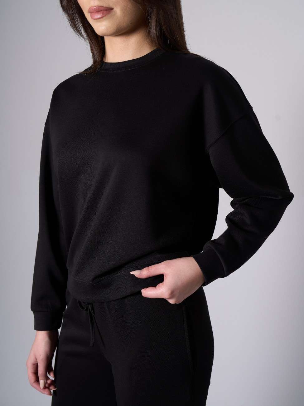 Cleo Modal Crewneck - Black