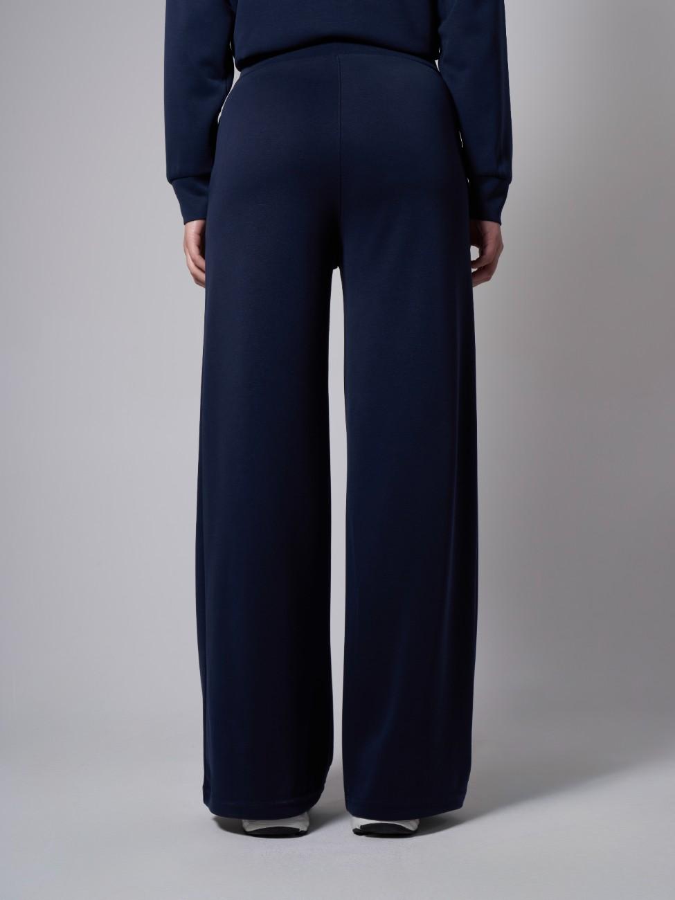 Jade Modal Wide Leg Pants - Navy Blue