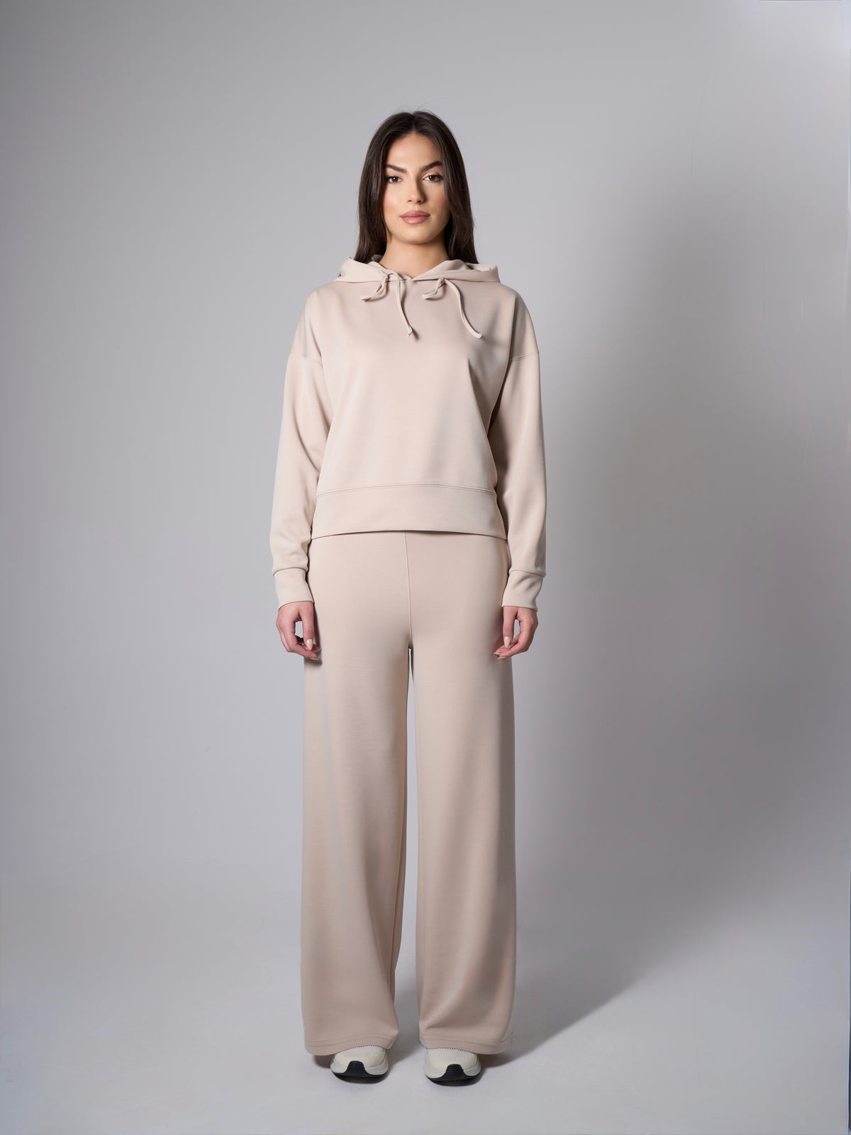 Jade Modal Wide Leg Pants - Stone