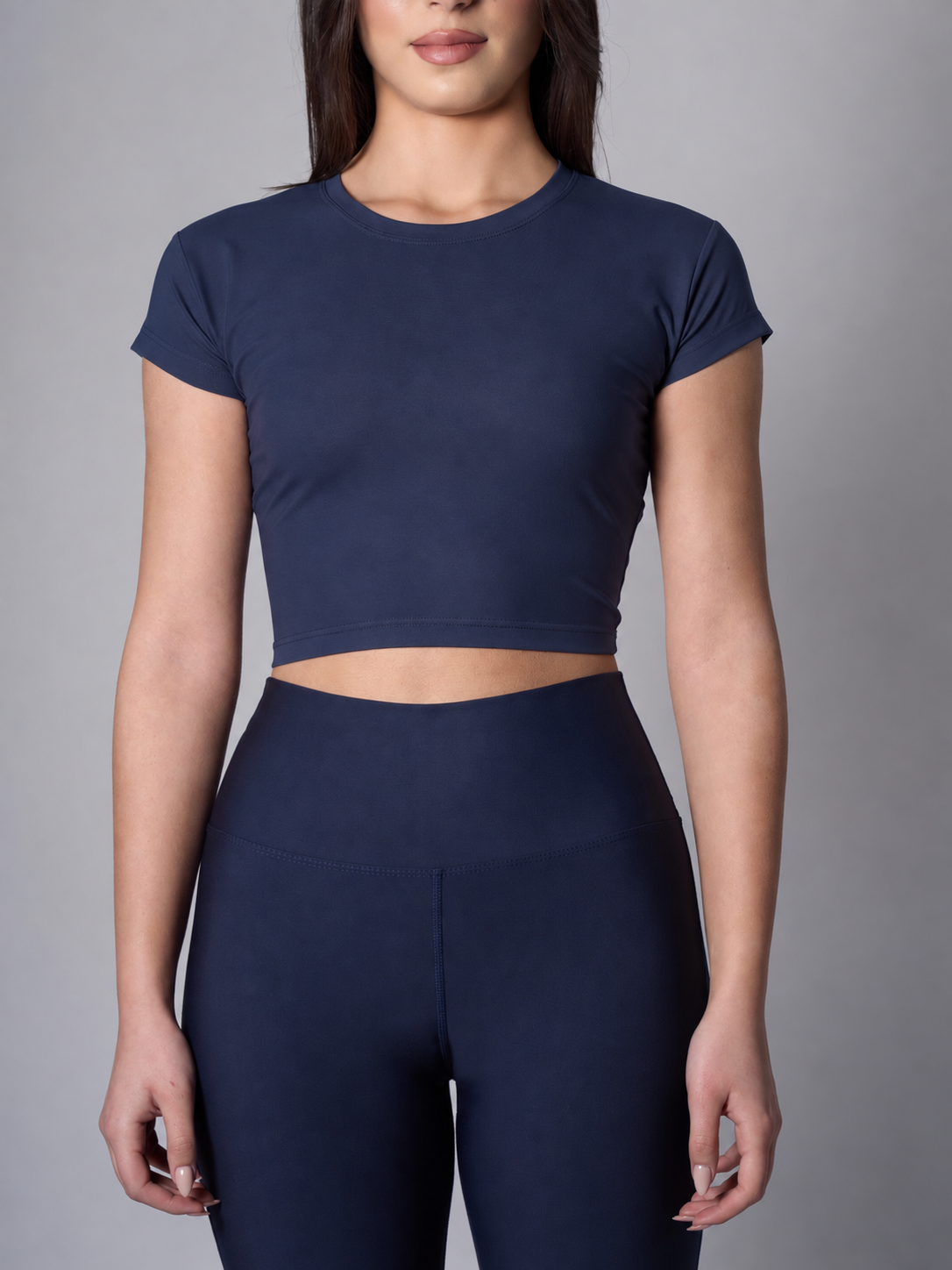 Melina Short Sleeve Top -Navy Blue