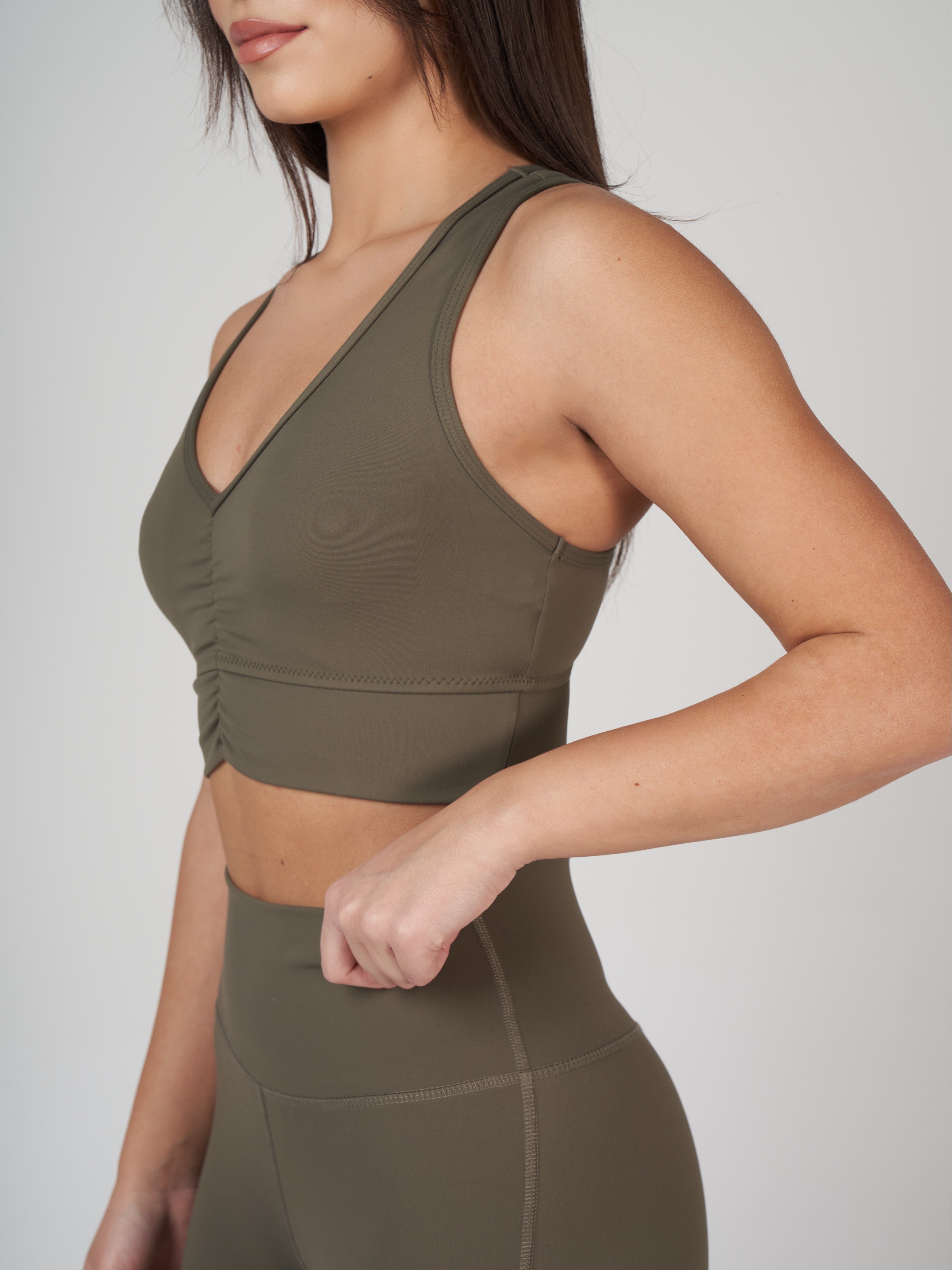 Amara Sculpt Bra - Khaki