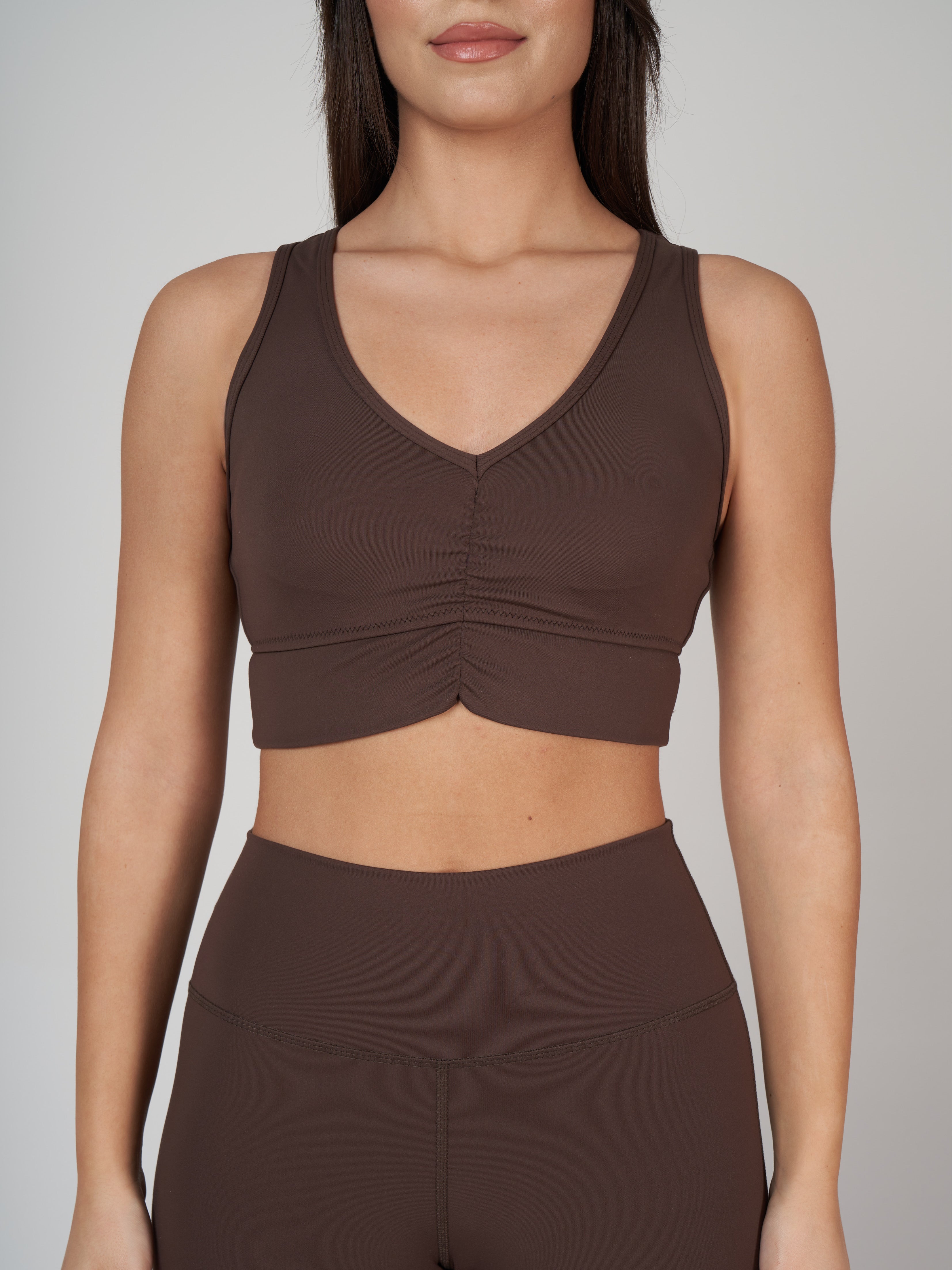 Amara Sculpt Bra - Bitter Brown