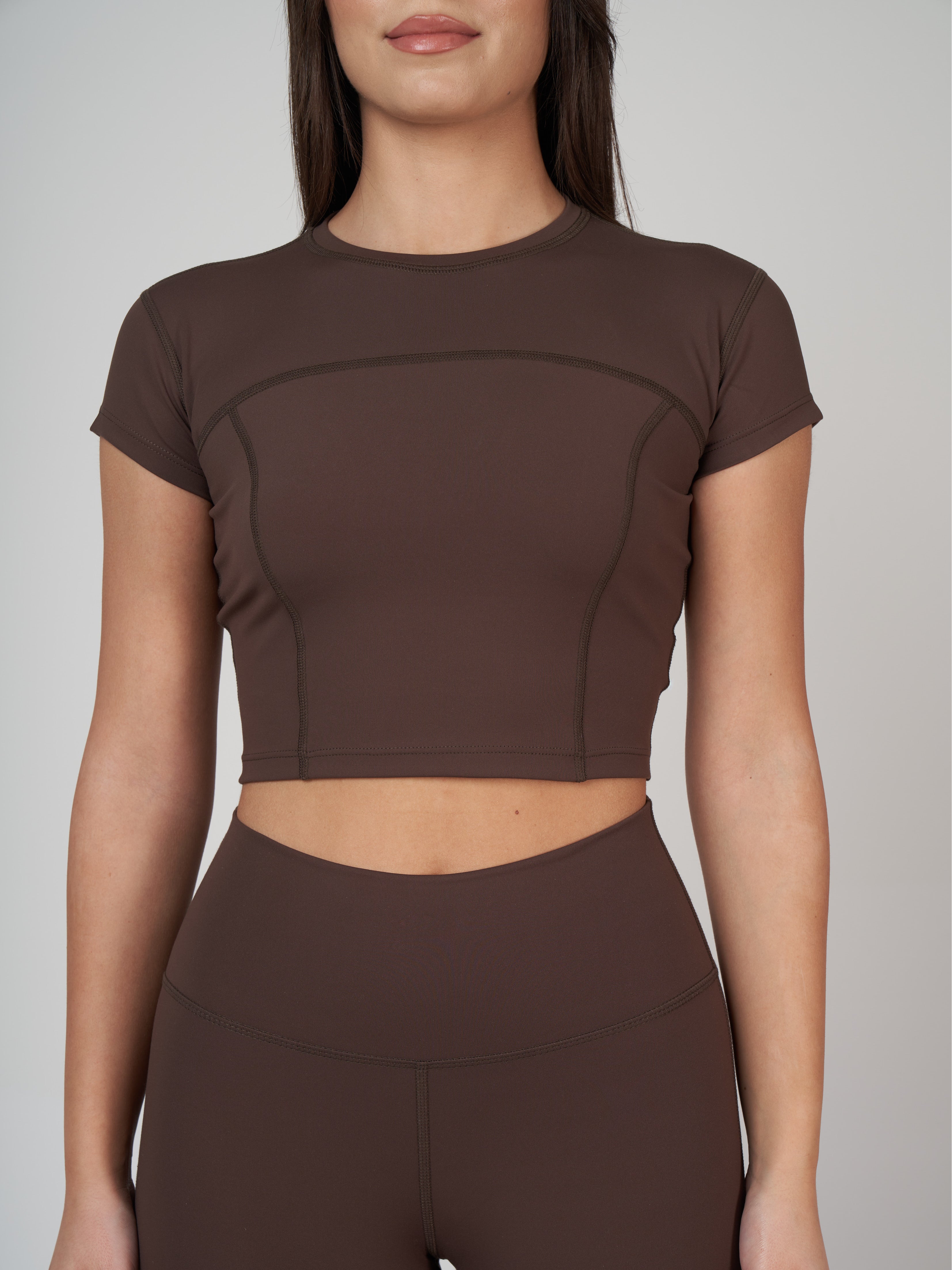 Liora Soft Crop - Bitter Brown