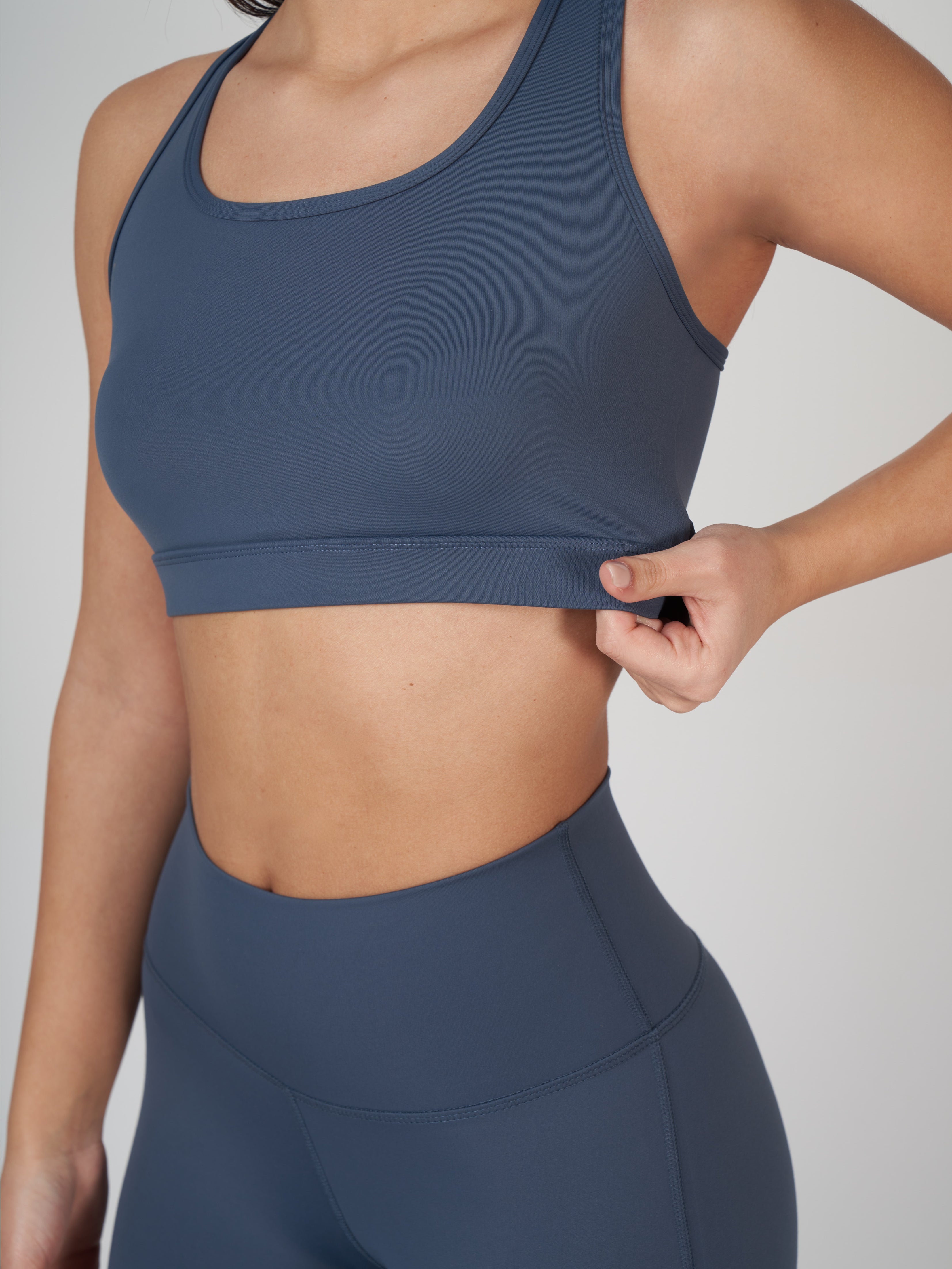 Raina Cross Bra - Indigo