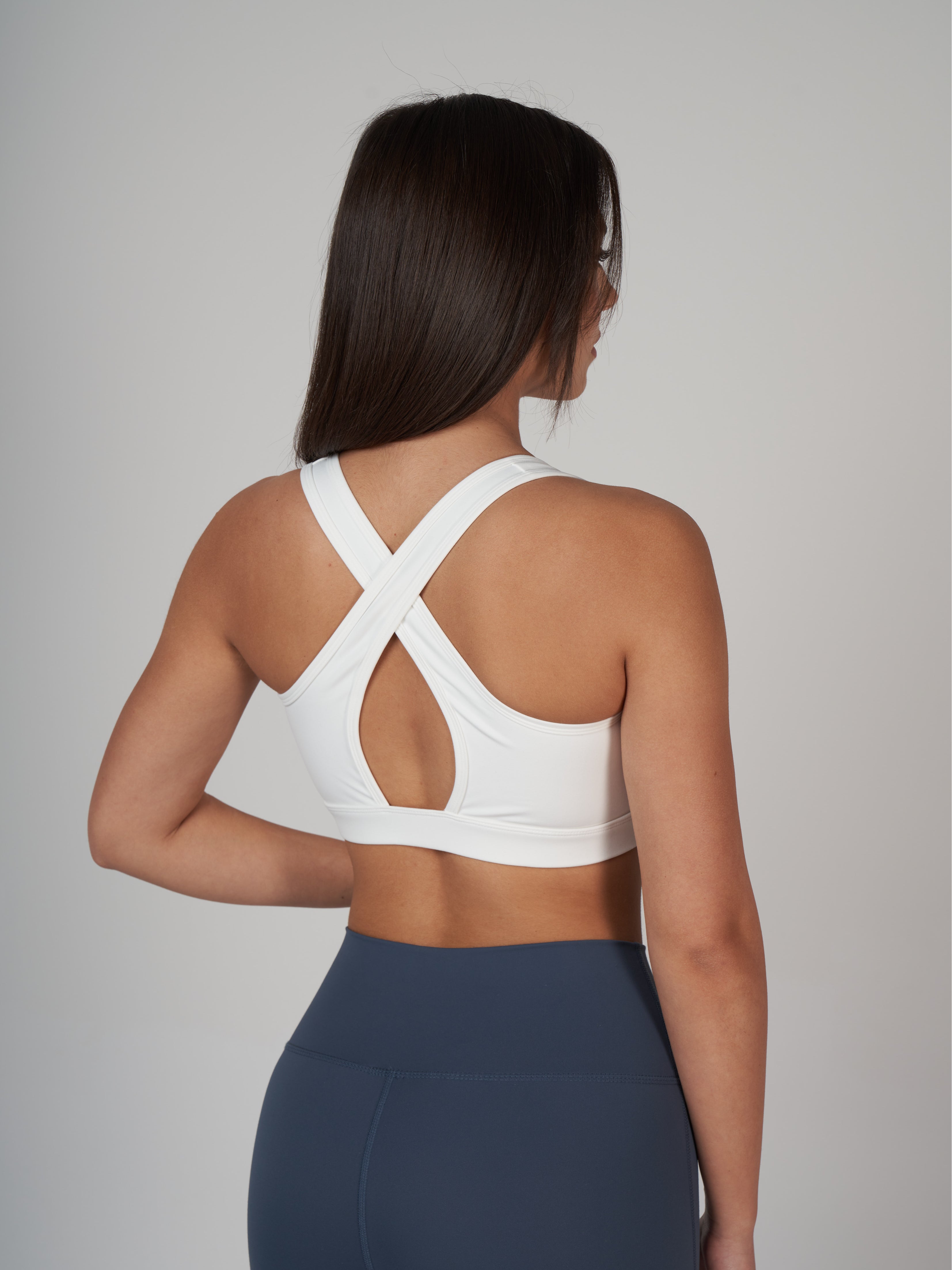 Raina Cross Bra - Ecru