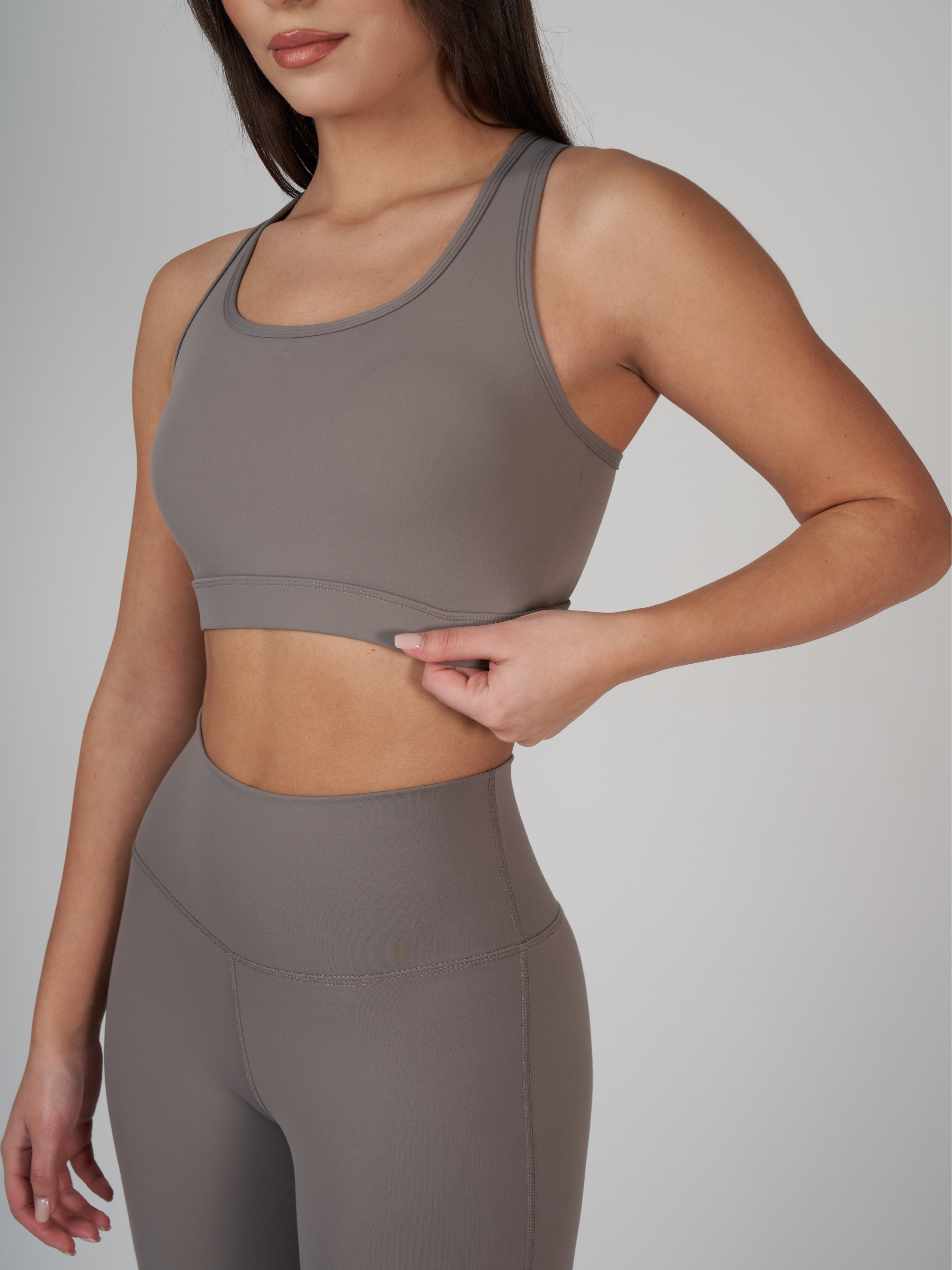 Raina Cross Bra - Stone