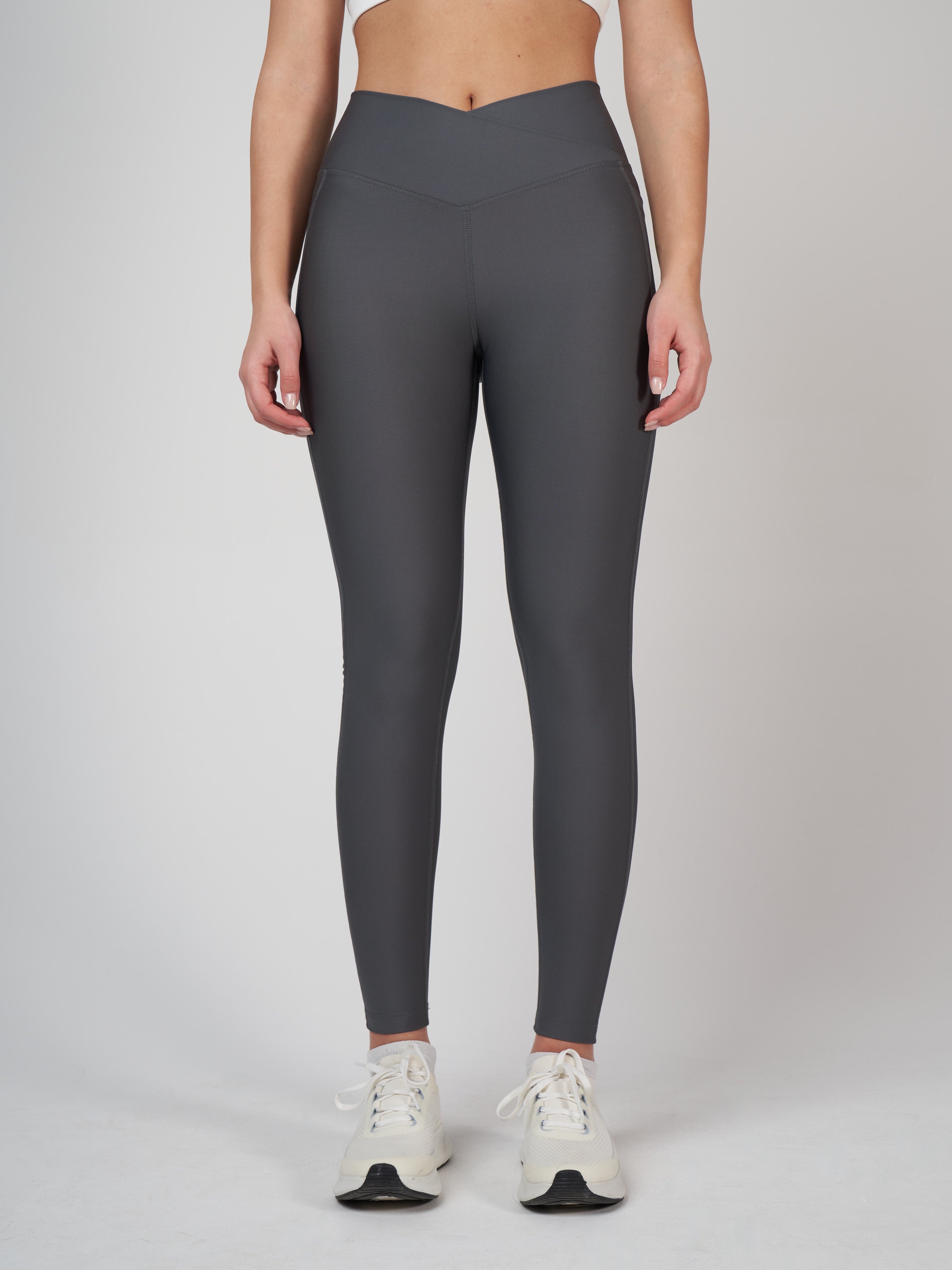 Adele Cross Waist Хеланки - Dark Grey