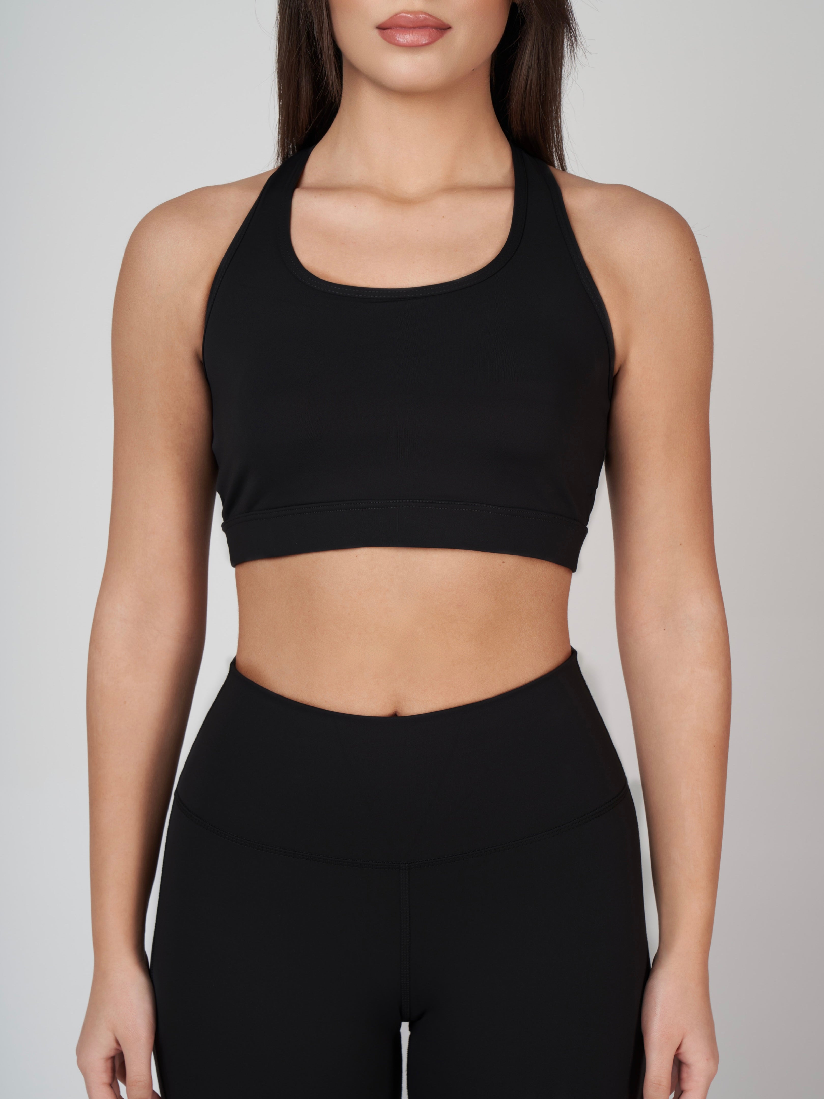 Raina Cross Bra - Black