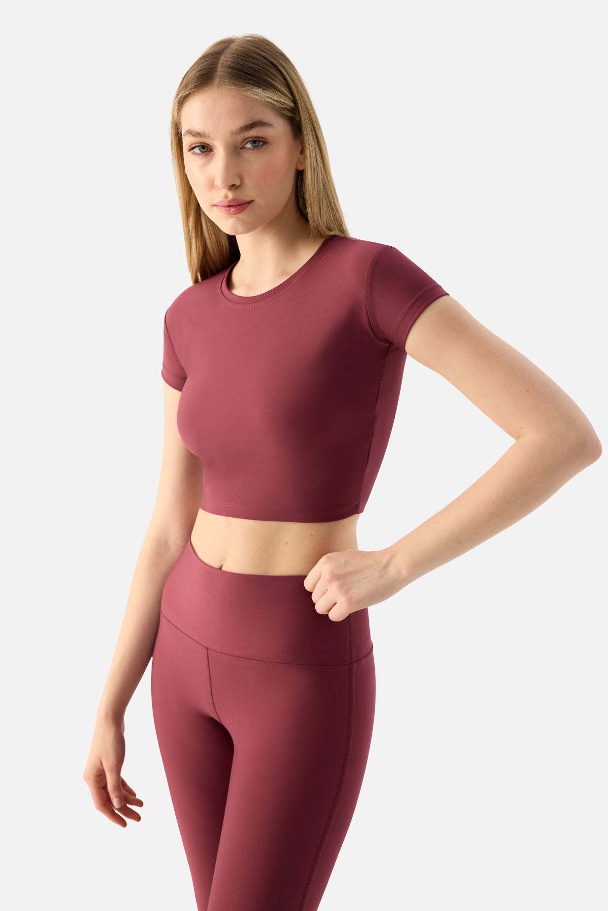 Melina Short Sleeve Top - Dusty Rose