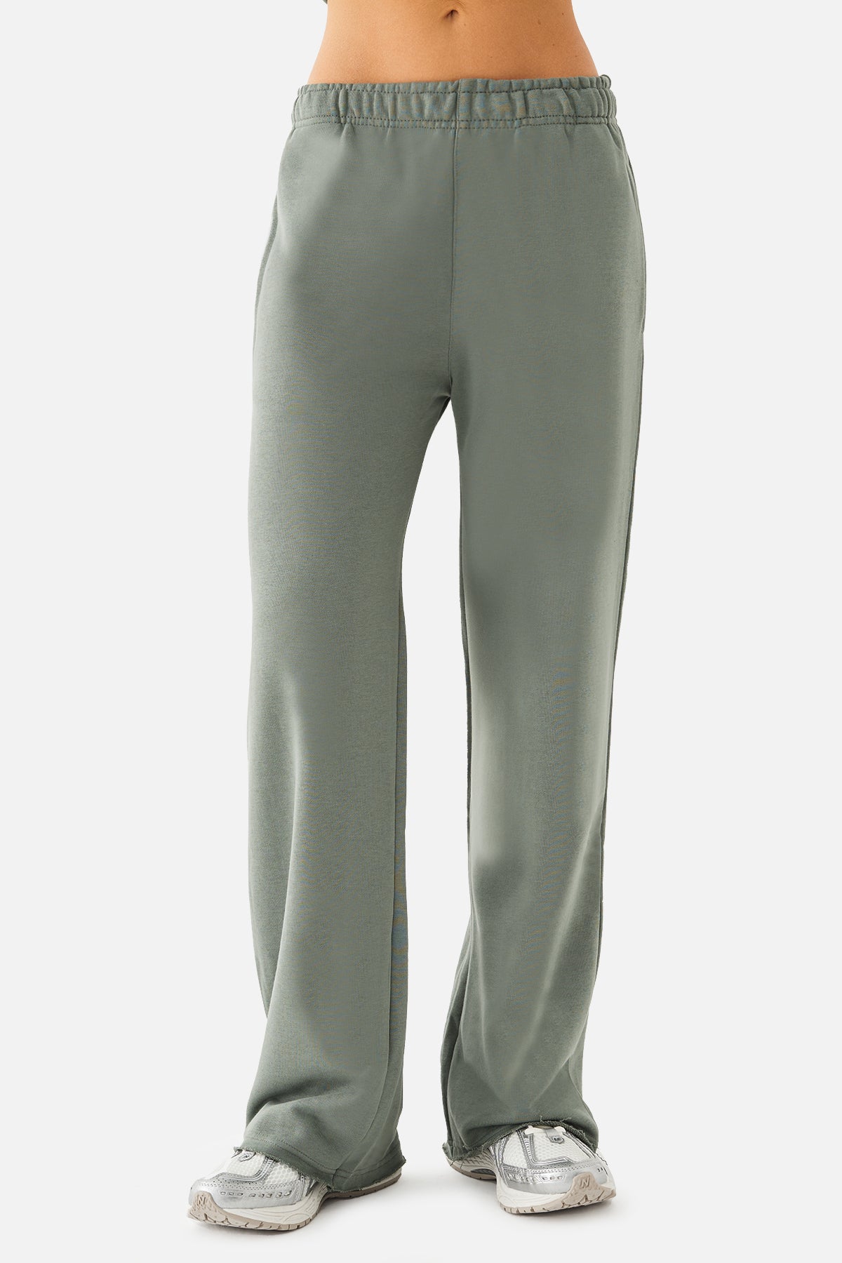 Amelia Flare Sweatpants - Khaki