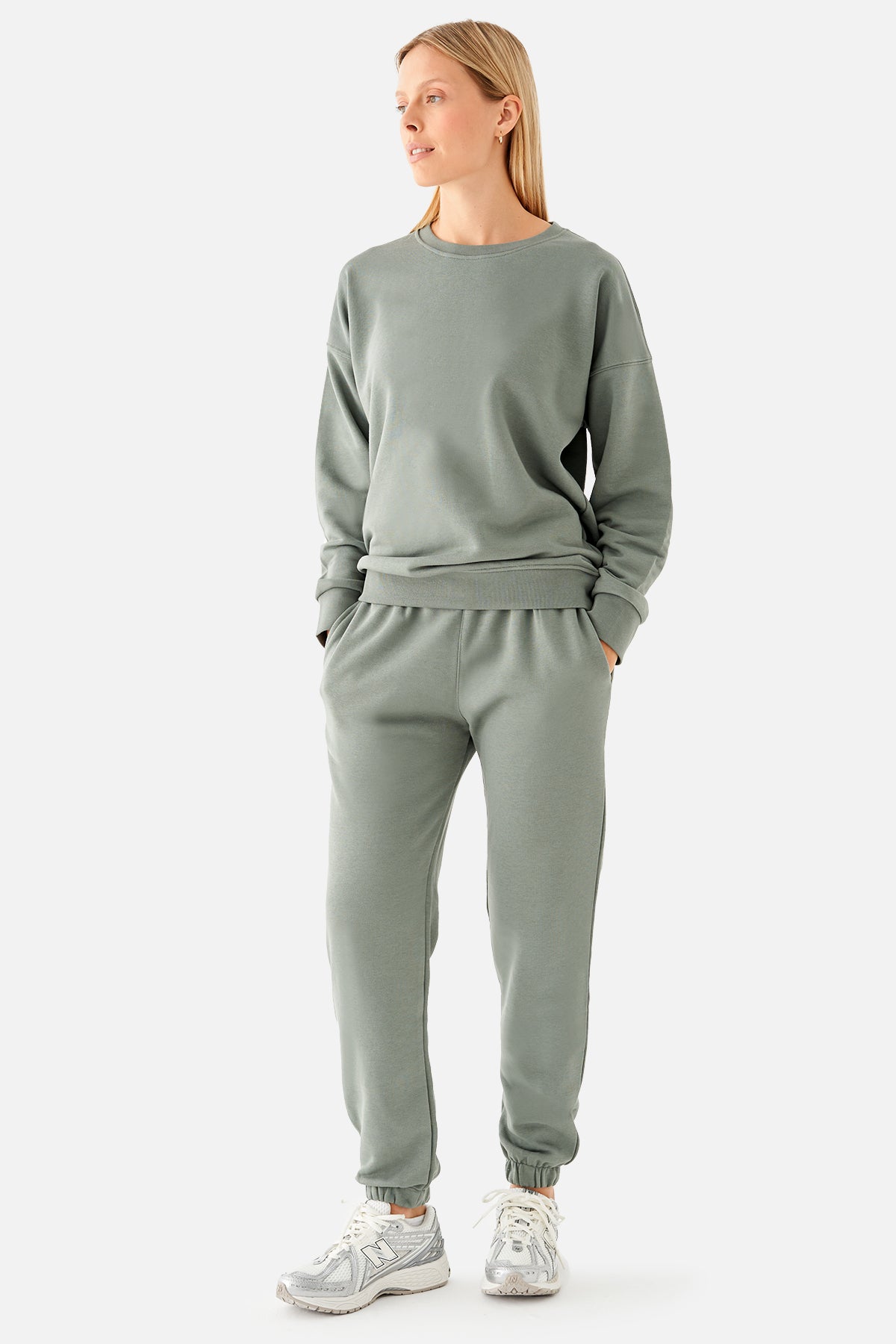 Mia Cuffed Sweatpants - Khaki