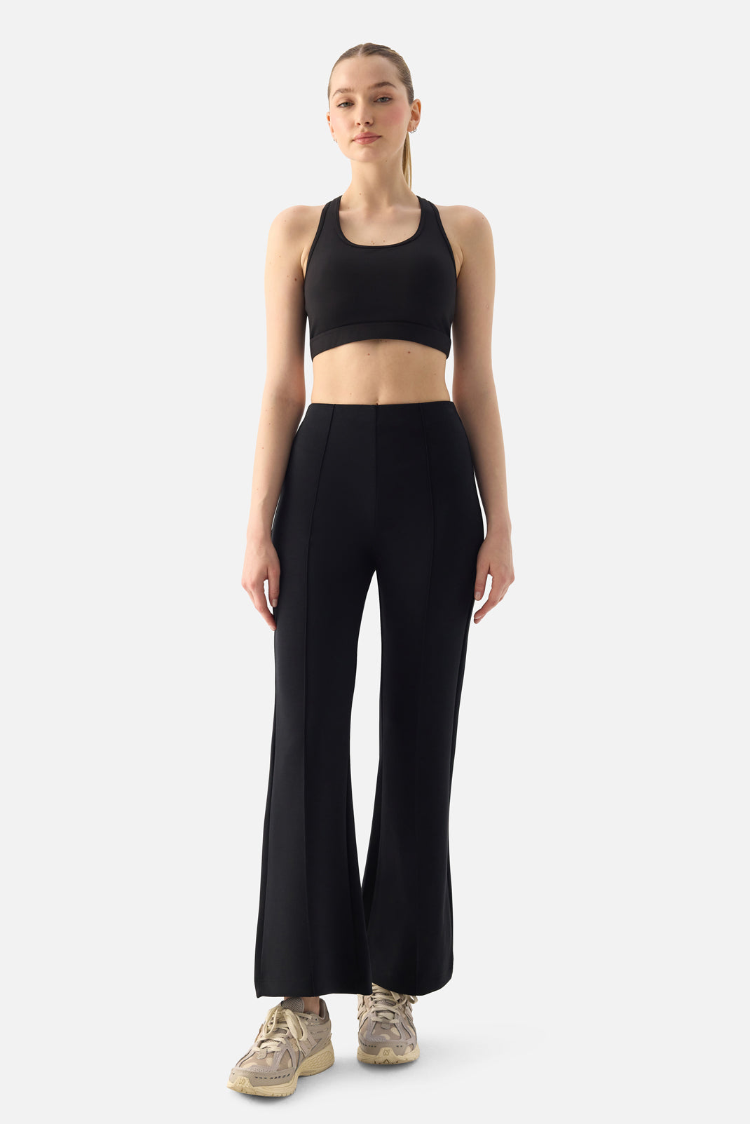 Mira Modal Flare Pants - Black