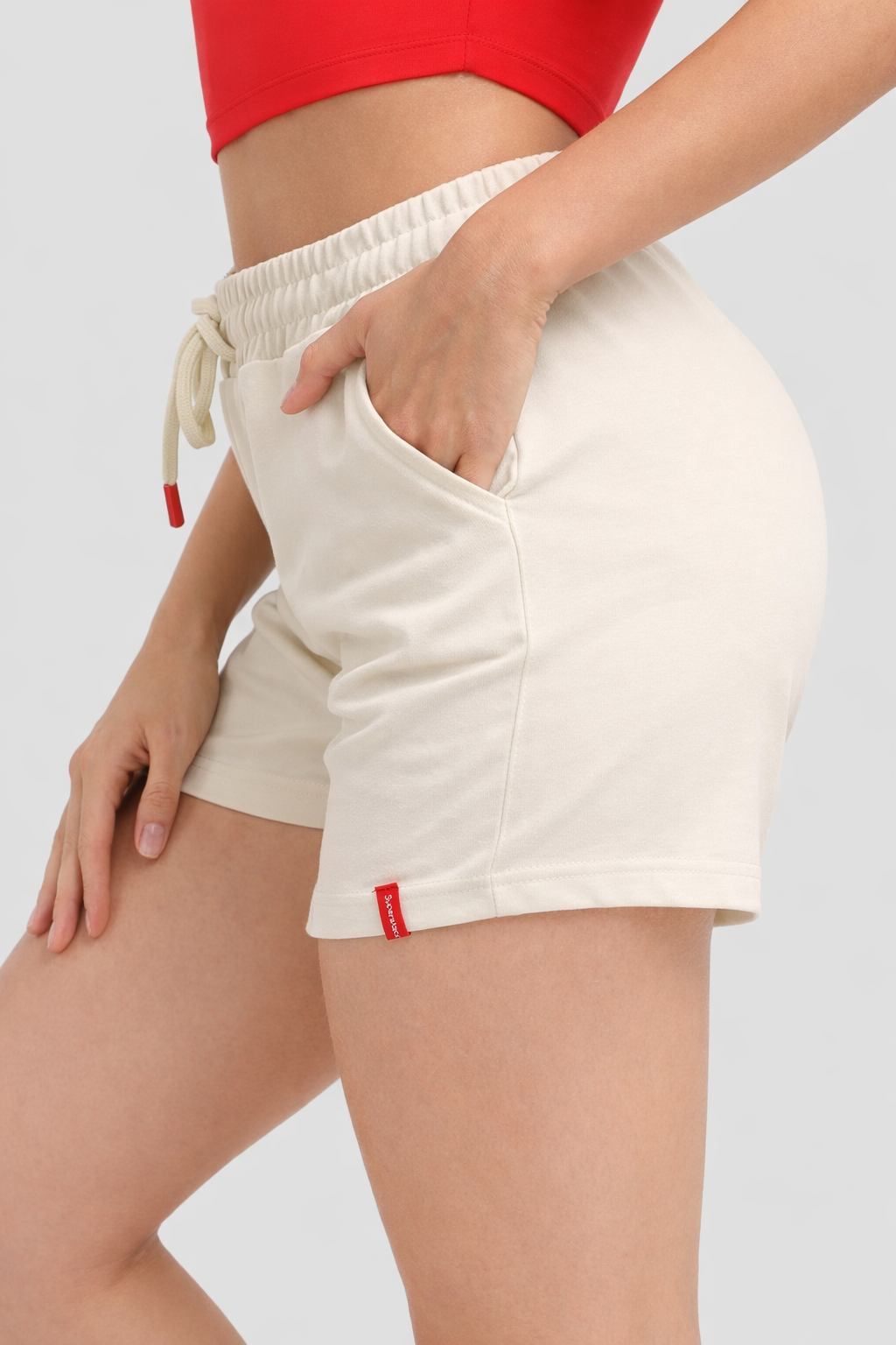 Pocket Shorts – Ecru