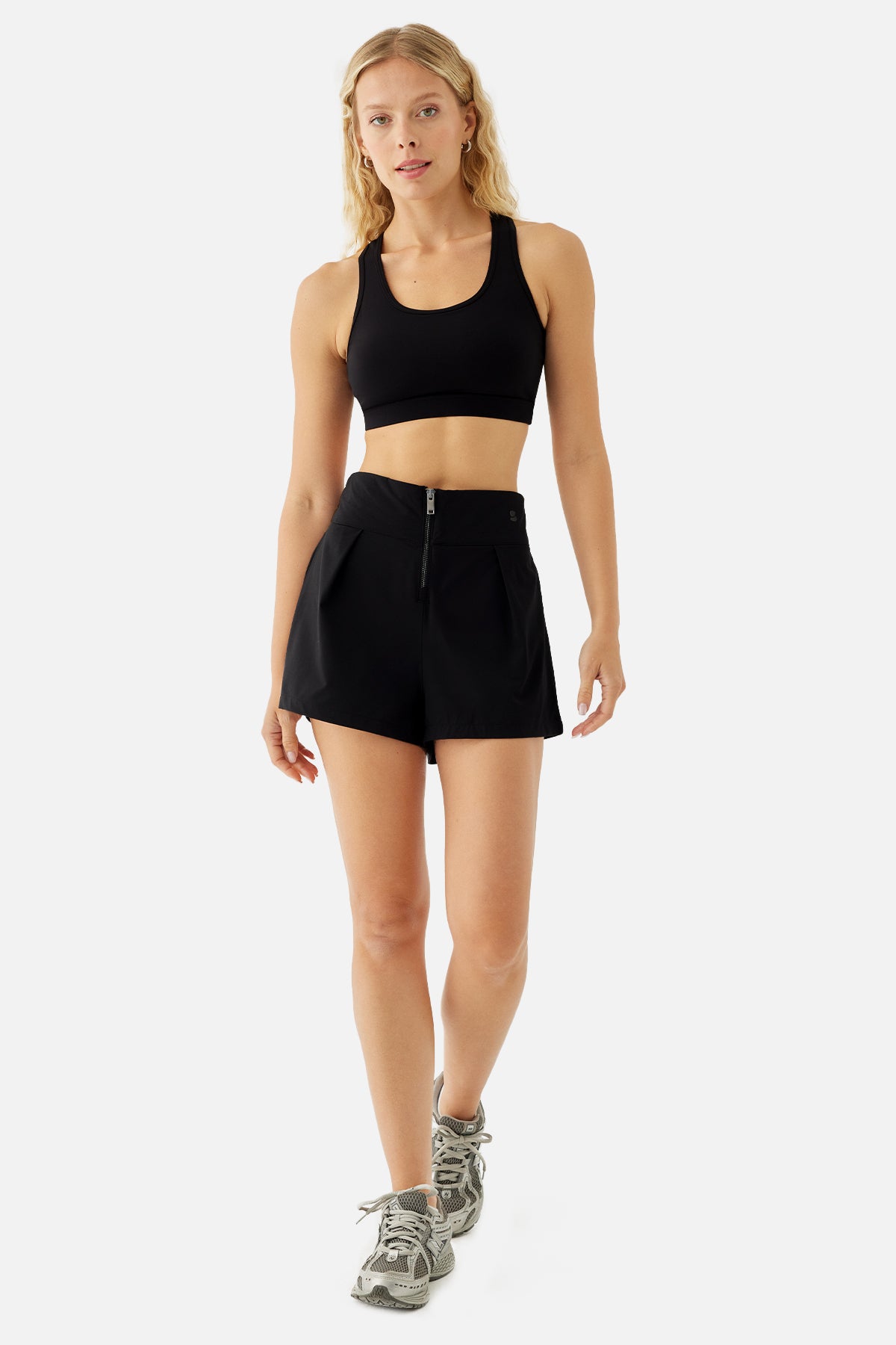 Maya Zip Shorts - Black