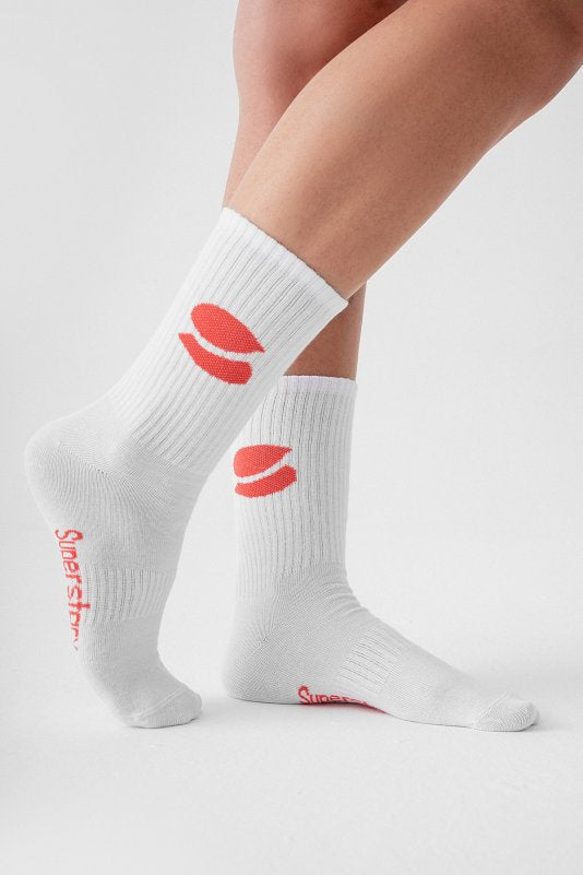 Superstacy Signature Socks - Red Logo