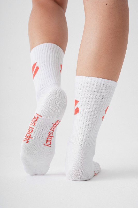 Superstacy Signature Socks - Red Logo