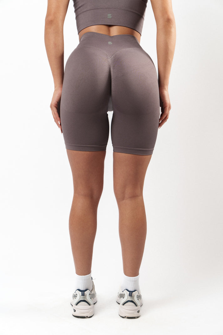 Jade Scrunch Seamless Biker - Light Purple