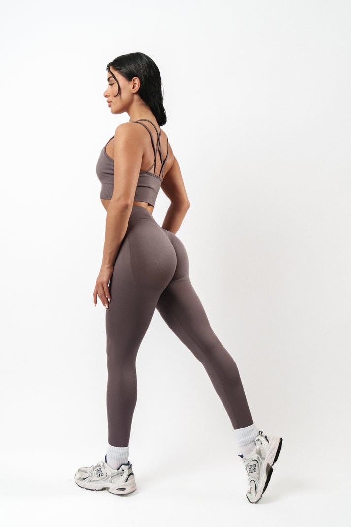 Jade Scrunch Seamless Хеланки - Light Purple