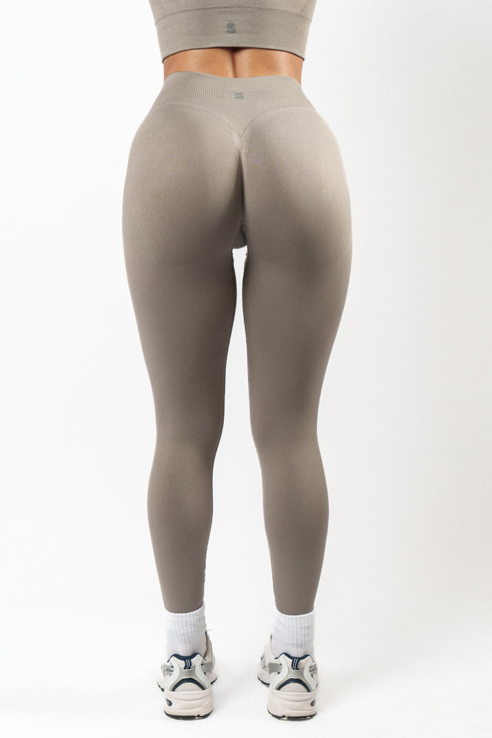 Jade Scrunch Seamless Хеланки - Stone